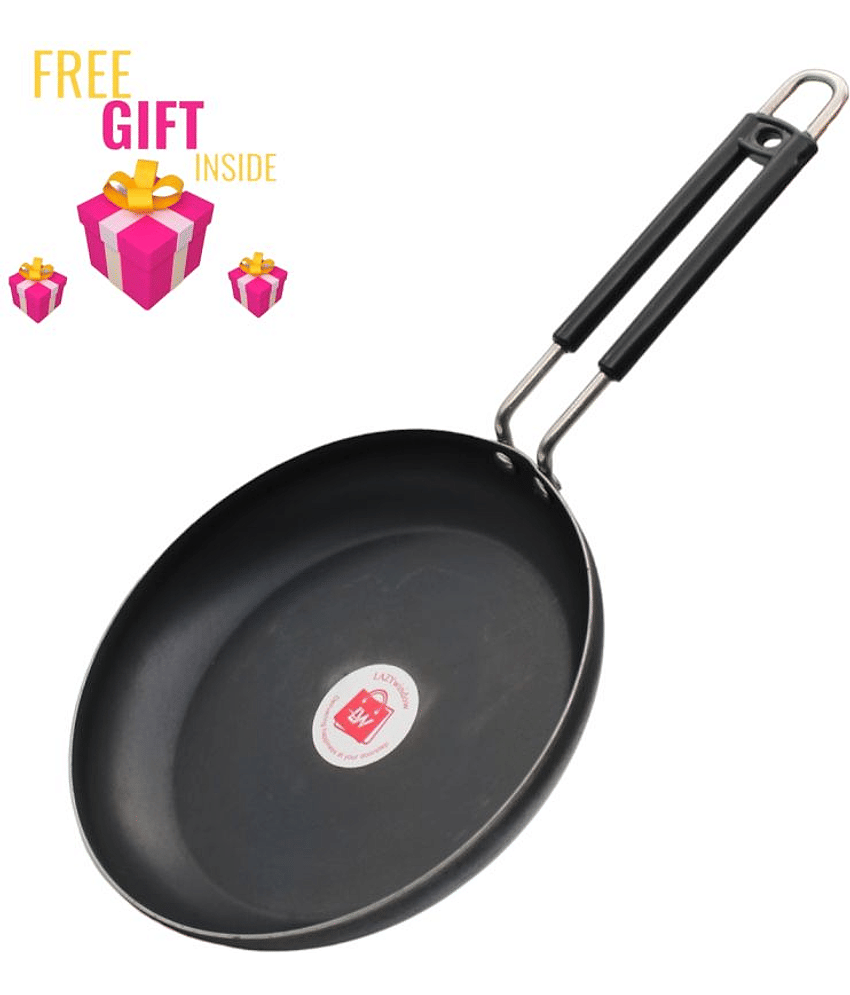 LAZYWINDOW Fry Pan Iron No Coating Fry Pan ( Pack of 1 ) - Cookware | Buy online on ZillyBuy