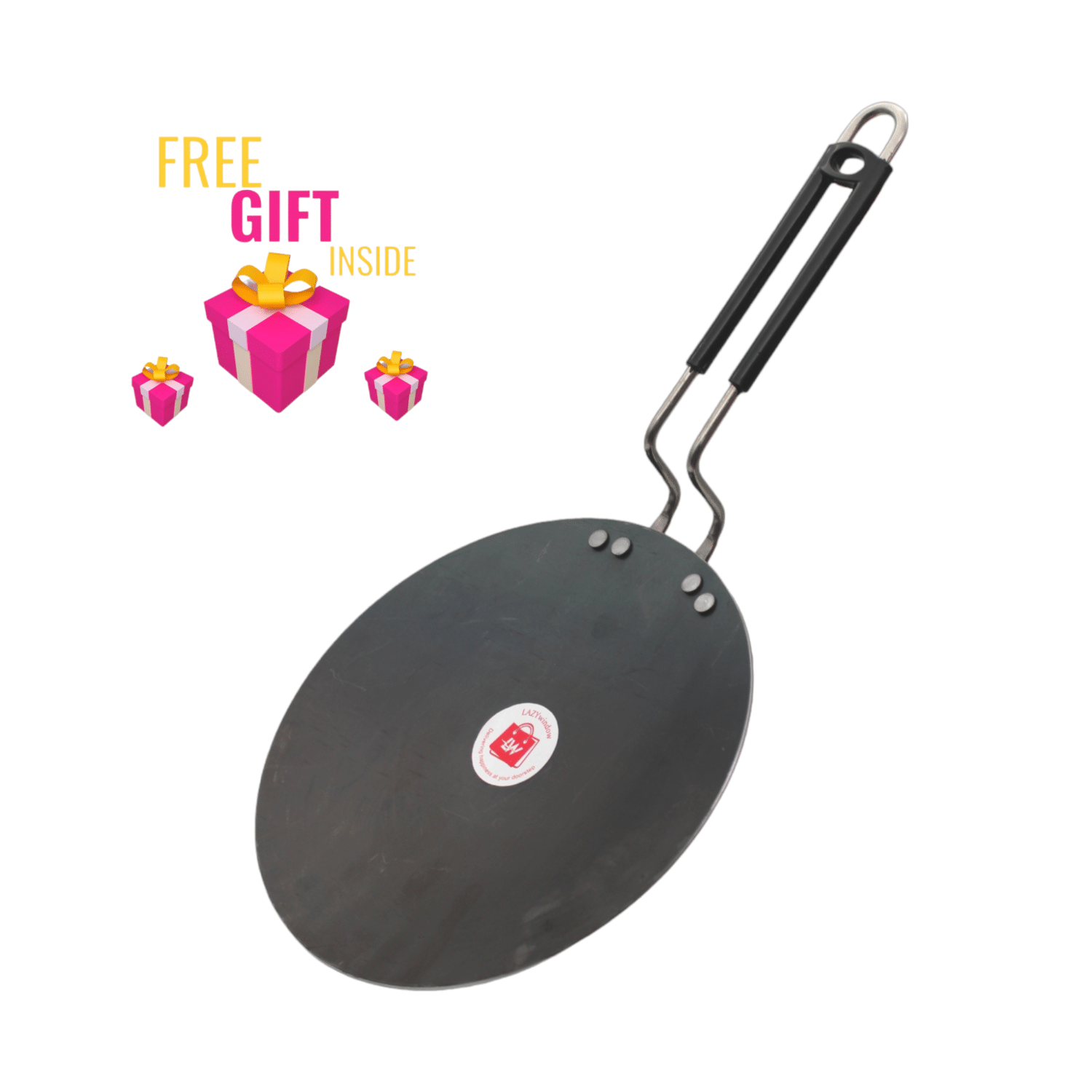     			LAZYWINDOW Iron Flat Tawa ( Pack of 1 )