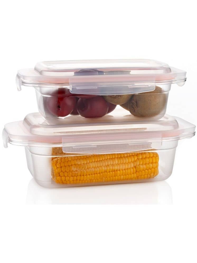 OFFYX LOCK&LOCK CONTAINER PET White Multi-Purpose Container ( Set of 2 )