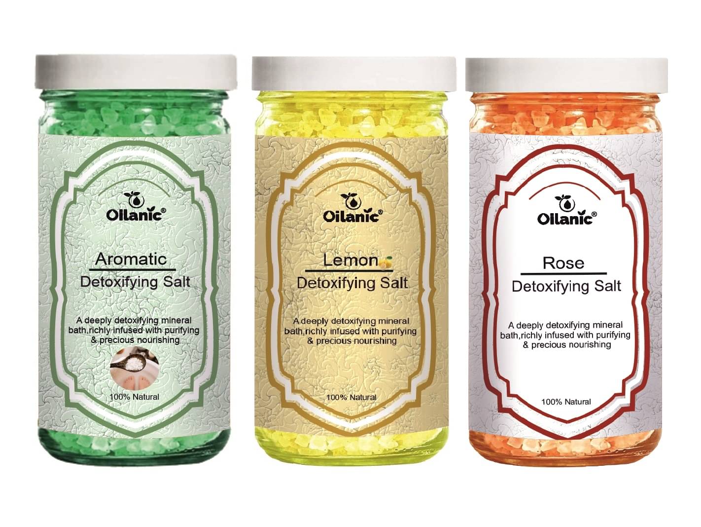 Oilanic Bath Salt Crystal Bath Salt 200 g Pack of 3 Oilanic Bath Salt Crystal Bath Salt 200 g Pack of 3