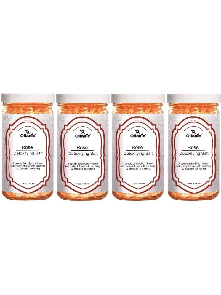     			Oilanic Bath Salt Crystal Rose Bath Salt 200 g Pack of 4