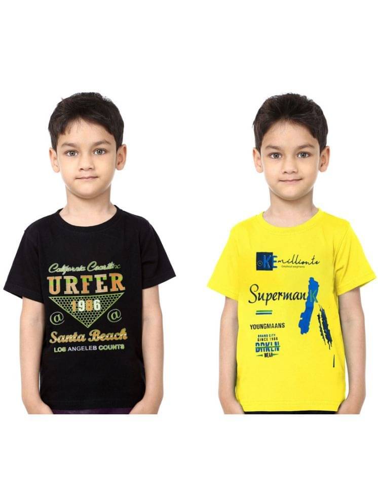     			Paryag Pack of 2 Boys Cotton Blend Polo T-Shirt ( Multicolor )