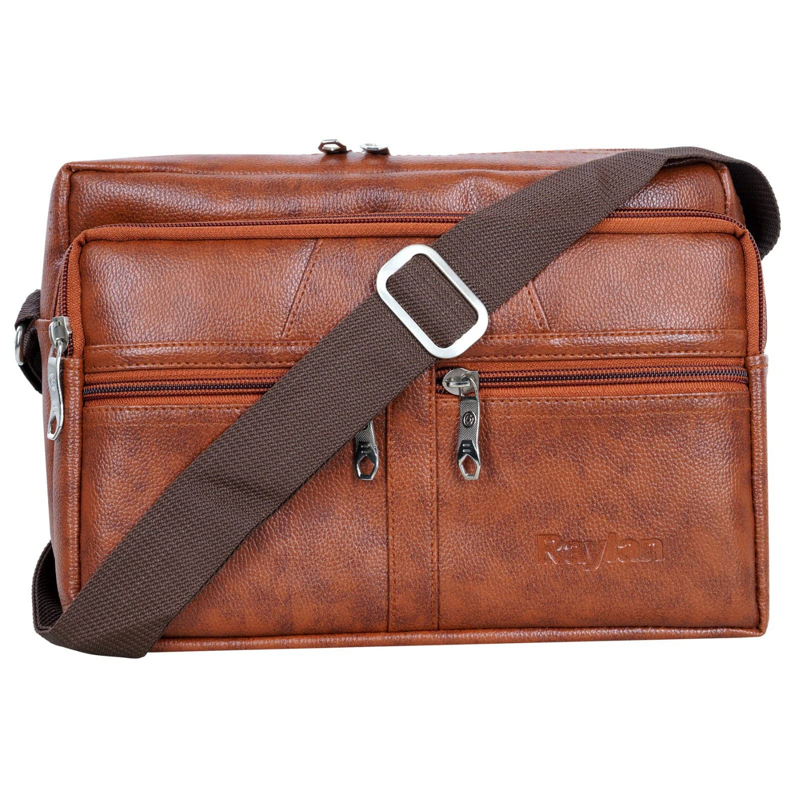 Raylan Brown Solid Messenger Bag - Handbags | Buy online on ZillyBuy