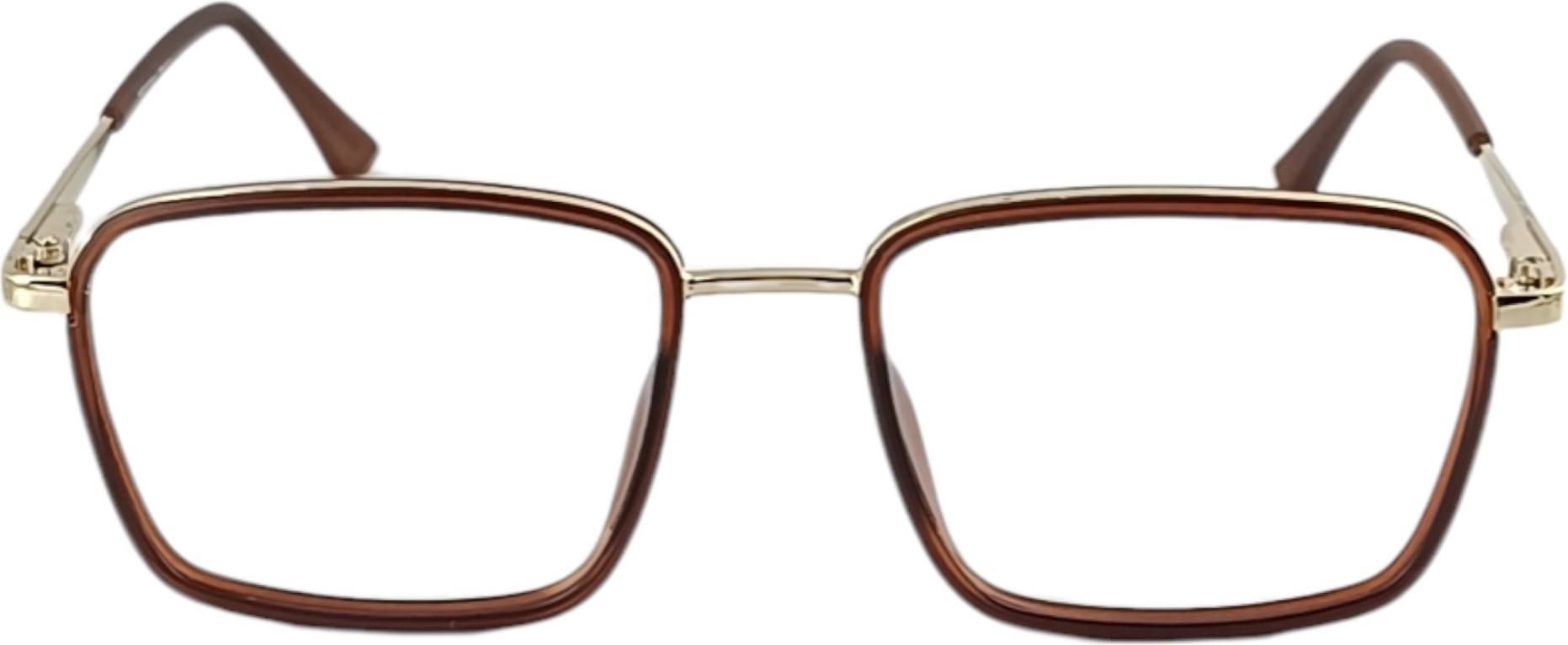     			Redex Gold Square Eyeglass Frame ( Pack of 1 )