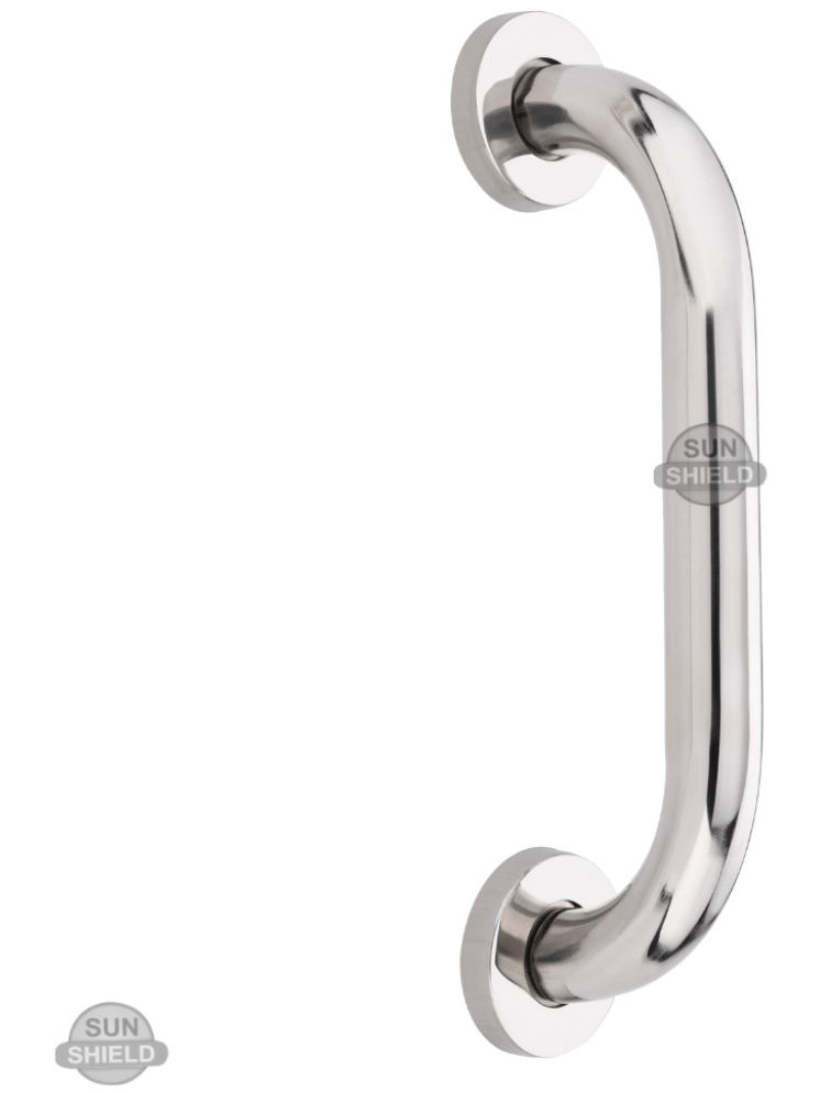 Sun Shield - Safety Grab Bars for Bathroom Stainless Steel SS Finish, 12 Inch, (Pack of 2) Sun Shield - Safety Grab Bars for Bathroom Stainless Steel SS Finish, 12 Inch, (Pack of 2)