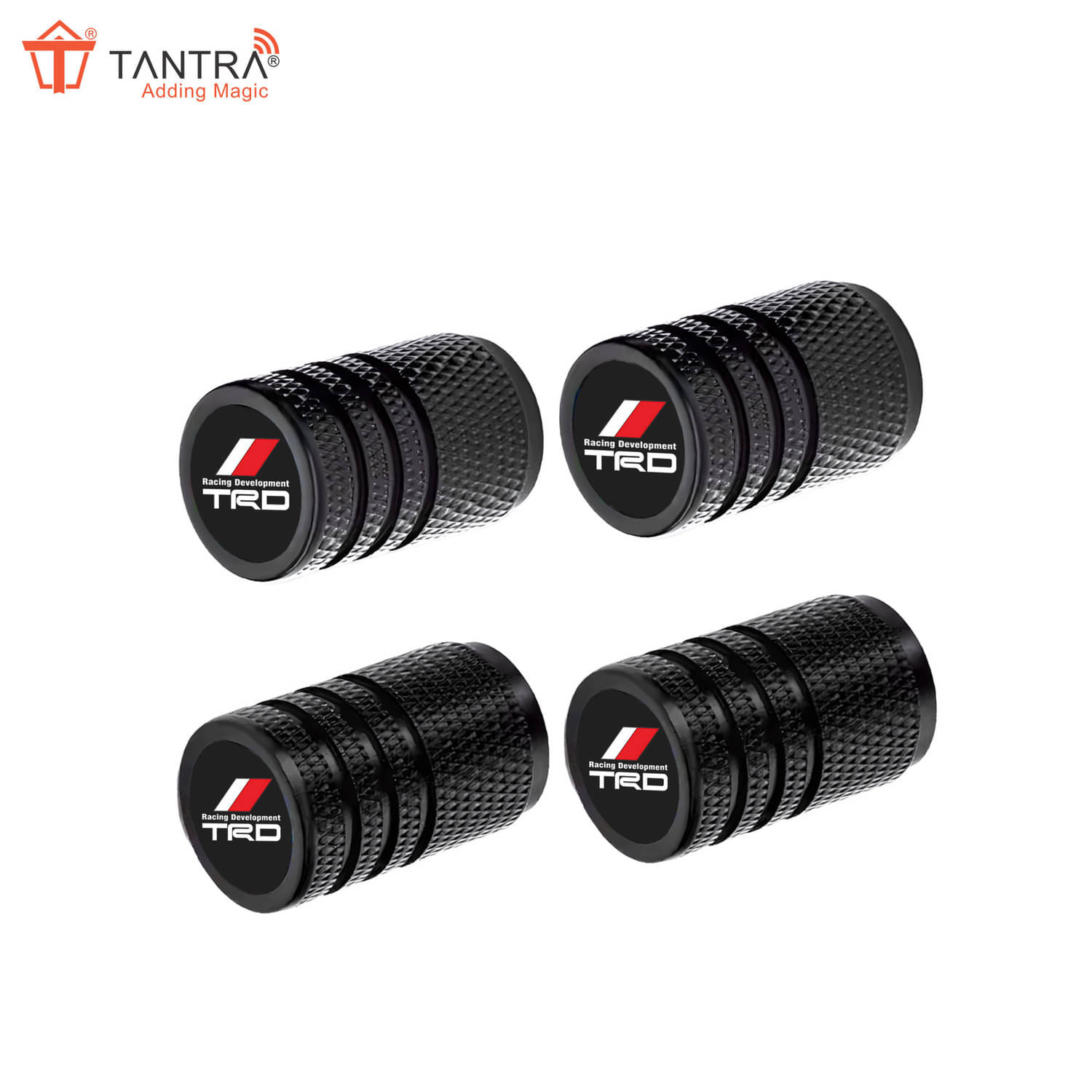     			Tantra Tyre Valve Caps Plain Set of 4