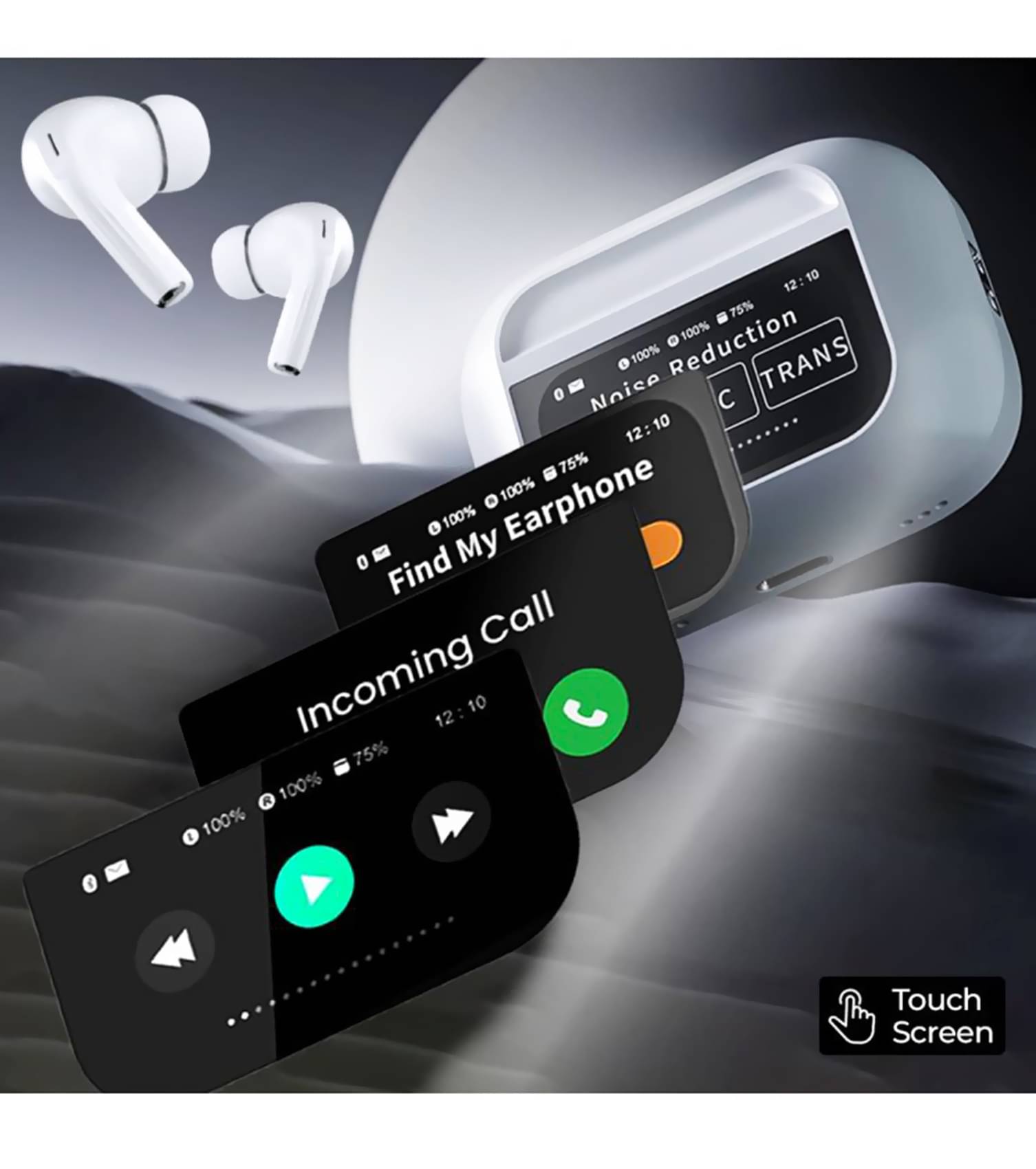 Vertical9 Touch Screen Display In Ear TWS Multicolor Vertical9 Touch Screen Display In Ear TWS Multicolor