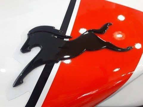 HRBull 3D Logo In Car Sticker Black     			HRBull 3D Logo In Car Sticker Black