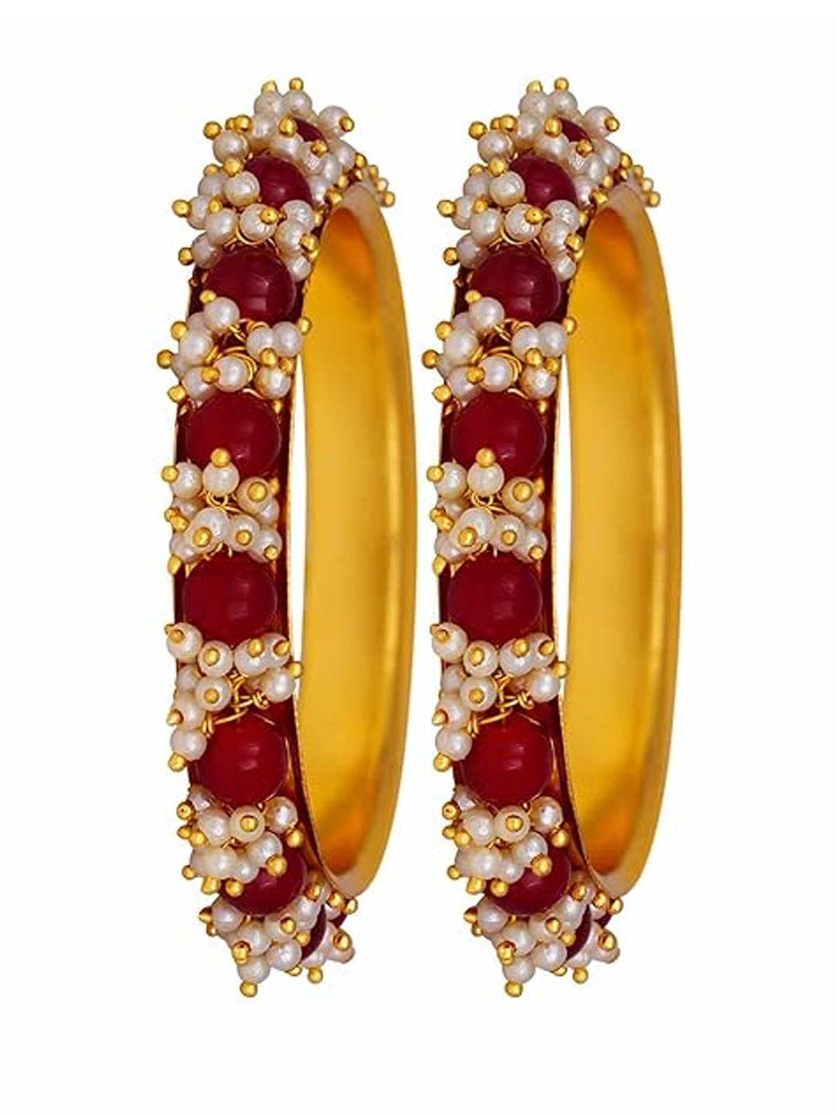 JFL - Jewellery For Less Red Bangle ( Pack of 2 ) JFL - Jewellery For Less Red Bangle ( Pack of 2 )