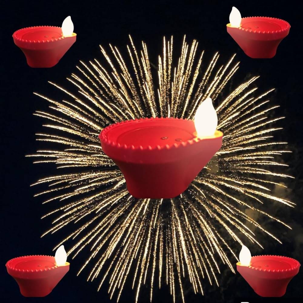 JMT WATER LED SENSON DIYA 6 PCS Brown Night Lamp ( Pack of 6 )     			JMT WATER LED SENSON DIYA 6 PCS Brown Night Lamp ( Pack of 6 )