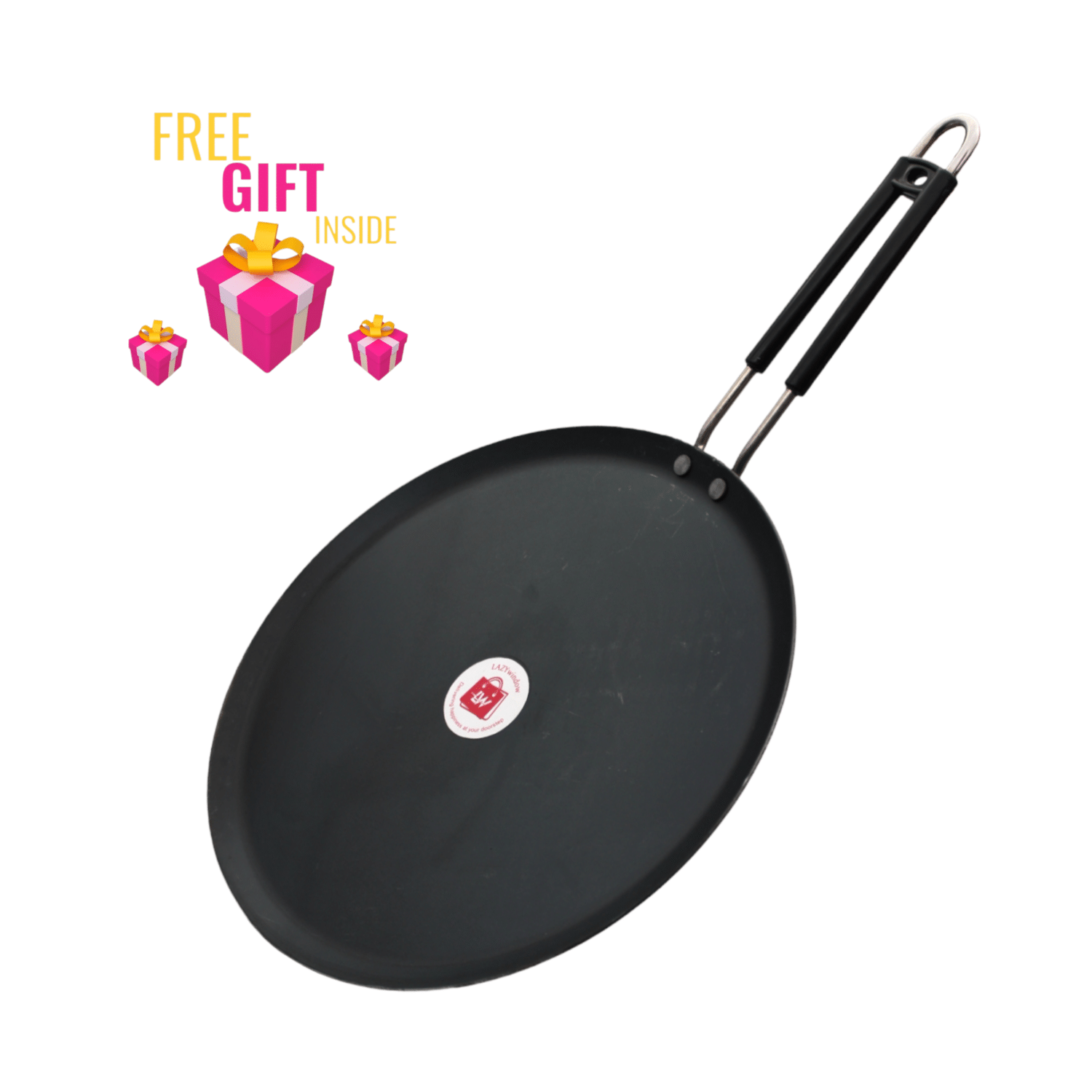     			LAZYWINDOW Iron Flat Tawa ( Pack of 1 )