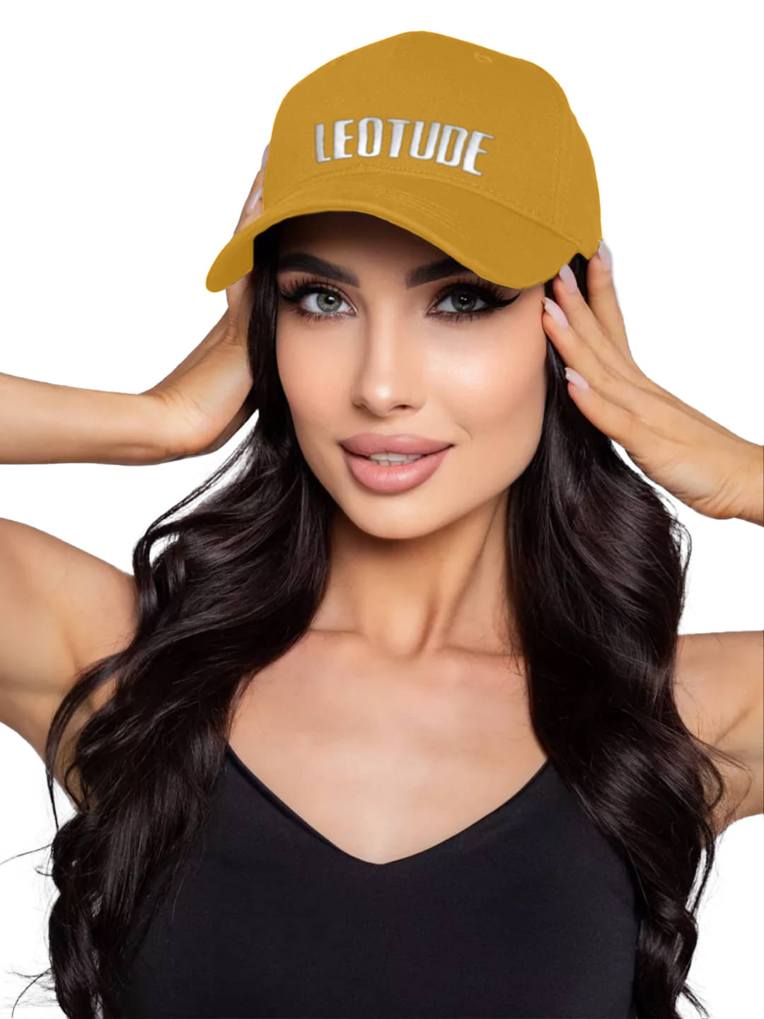     			Leotude Mustard Cotton Women's Cap ( Pack of 1 )