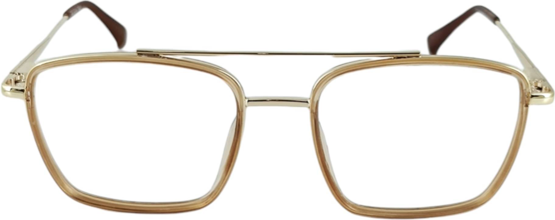 Redex Gold Rectangular Eyeglass Frame ( Pack of 1 ) Redex Gold Rectangular Eyeglass Frame ( Pack of 1 )