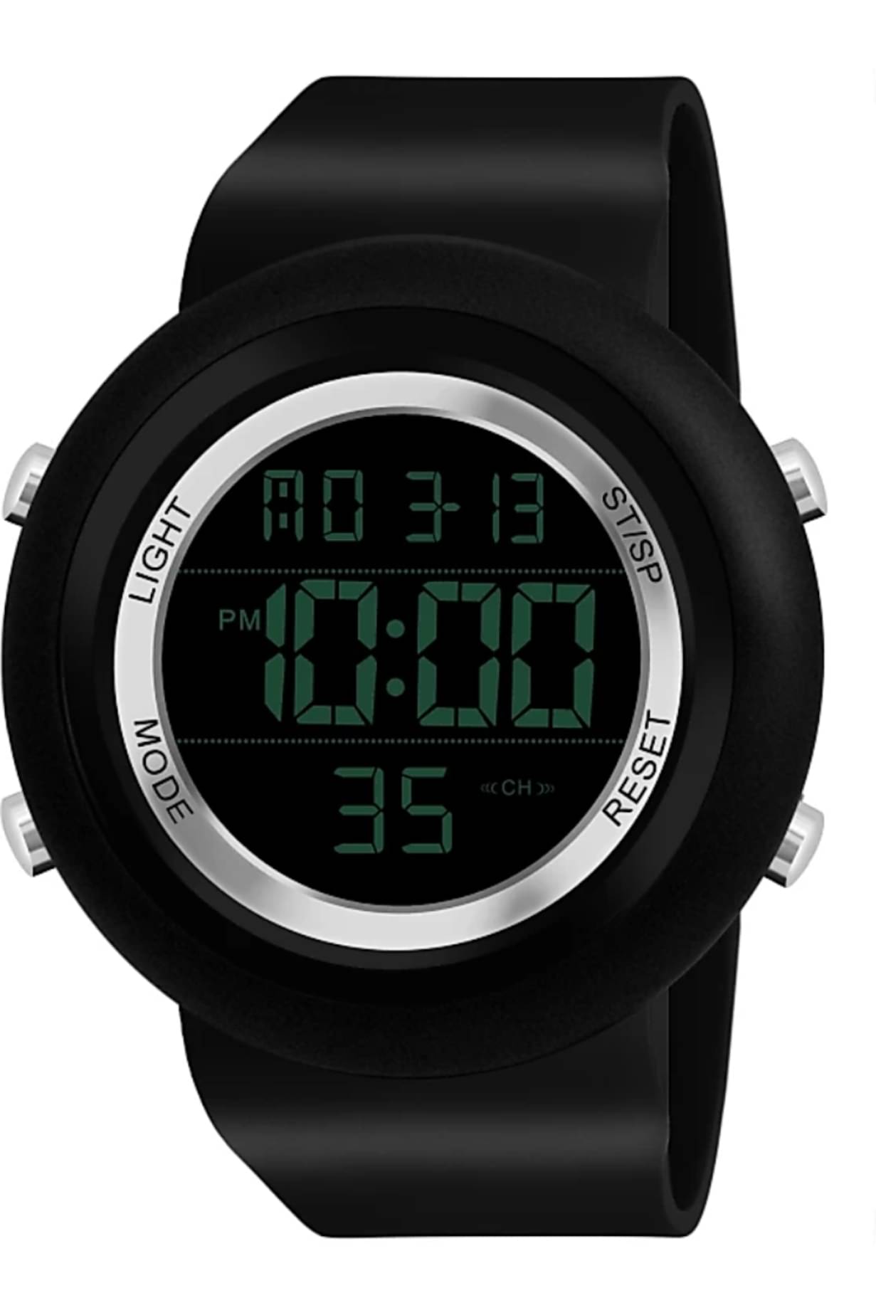    			SHMOFY LUXRY Black Silicon Digital Men's Watch