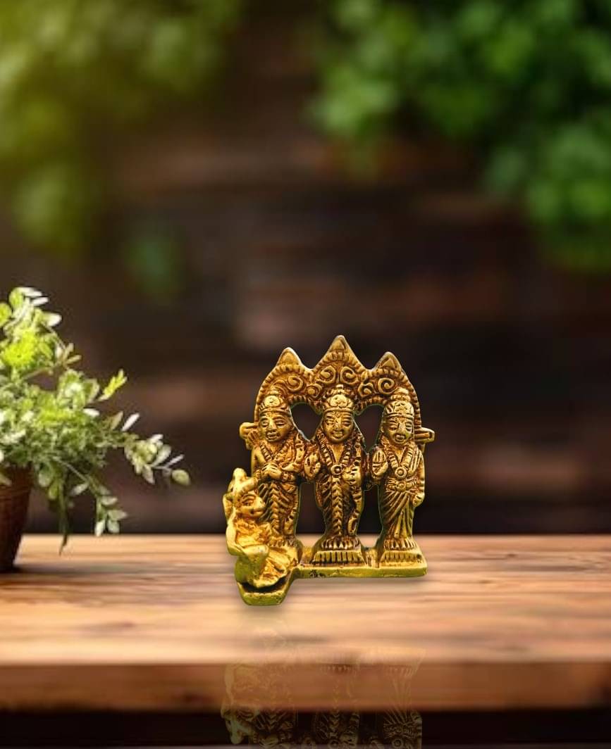 Spherulemuster Brass Ram Darbar Idol ( 6.5 cm ) Spherulemuster Brass Ram Darbar Idol ( 6.5 cm )