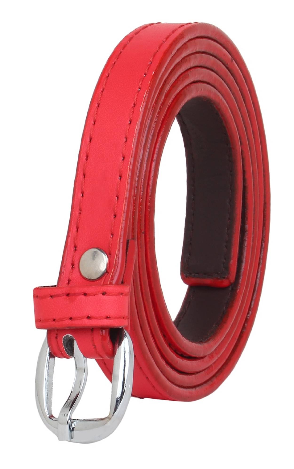     			Zacharias Faux Leather Women's Skinny Belt ( Pack of 1 )