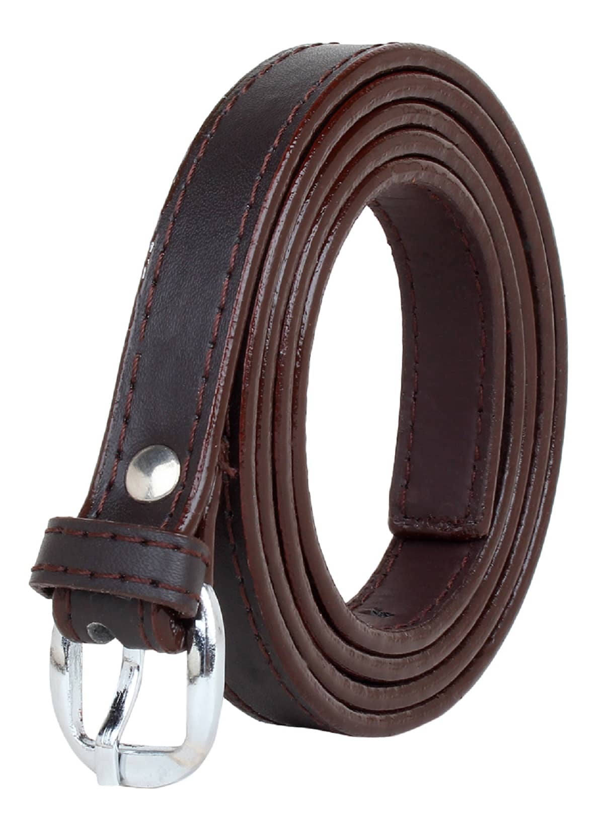 Zacharias Faux Leather Women's Skinny Belt ( Pack of 1 )