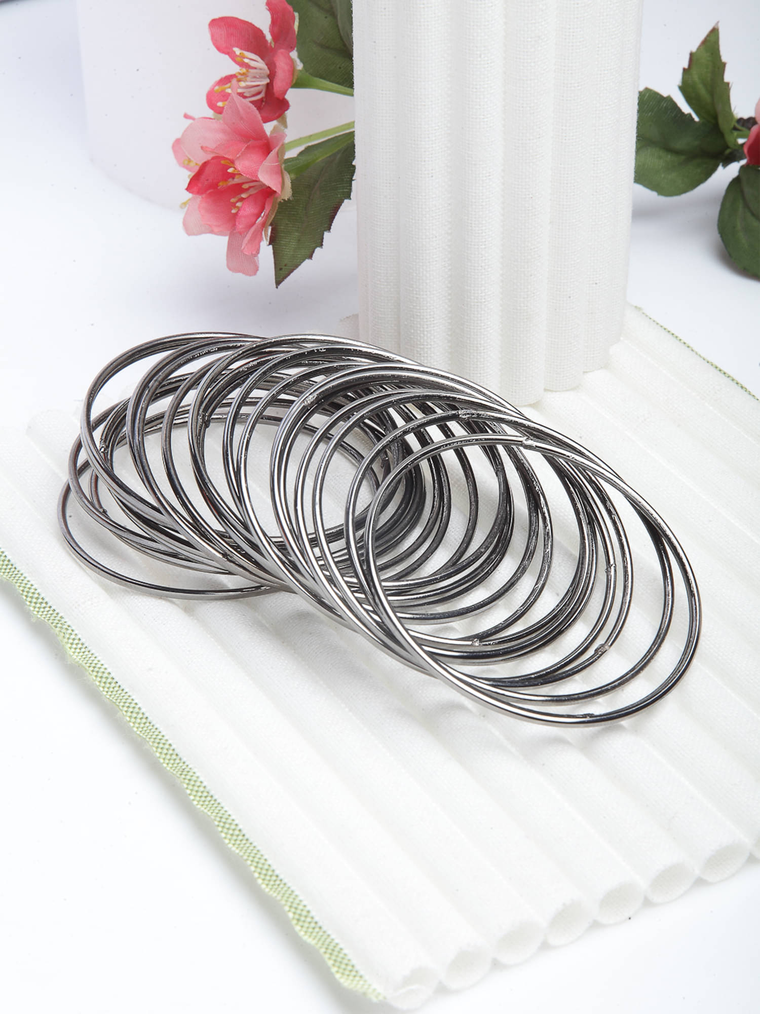 Zeneme Black Bangle ( Pack of 24 ) Zeneme Black Bangle ( Pack of 24 )