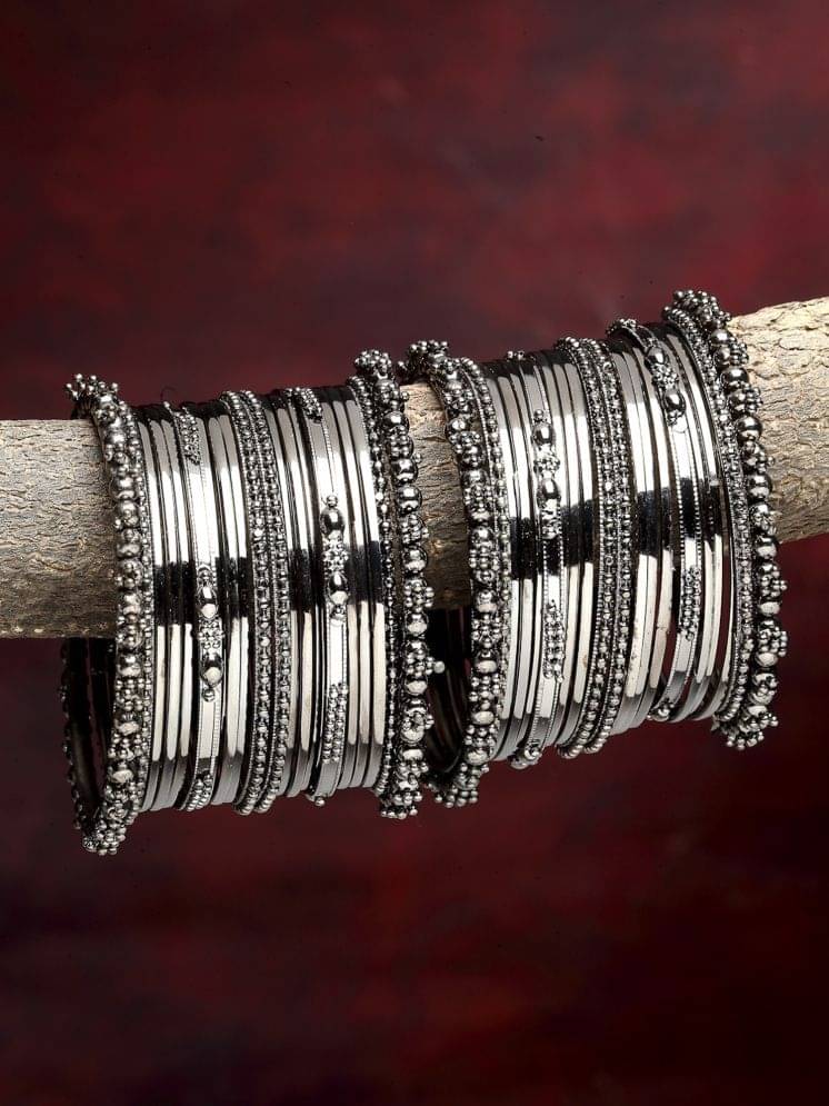 Zeneme Black Bangle Set ( Pack of 2 )     			Zeneme Black Bangle Set ( Pack of 2 )
