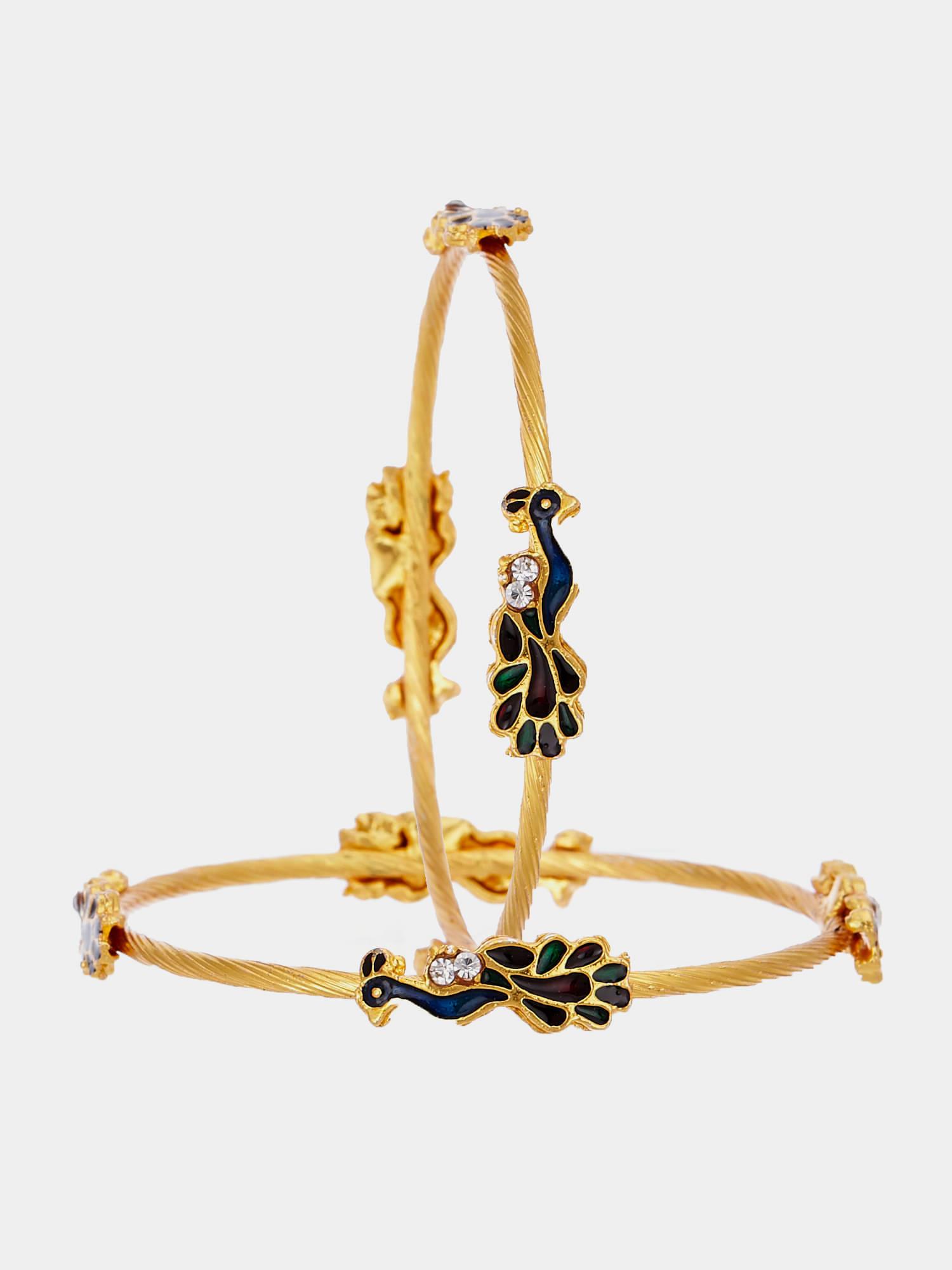 Zeneme Multicolor Bangle ( Pack of 2 ) Zeneme Multicolor Bangle ( Pack of 2 )