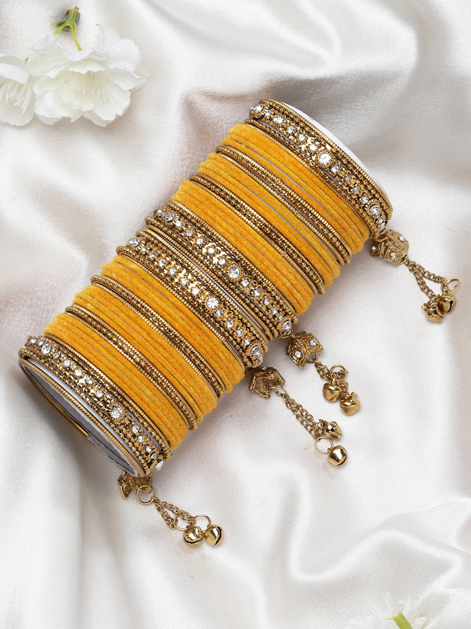 Zeneme Yellow Bangle Set ( Pack of 1 ) Zeneme Yellow Bangle Set ( Pack of 1 )