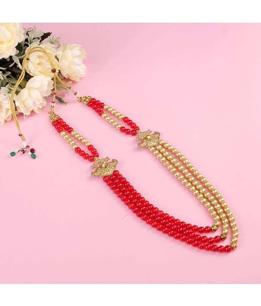Dulha groom sherwani Necklace/Moti Mala for Men for wedding | Groom Mala - Jewellery Sets | Buy online on ZillyBuy