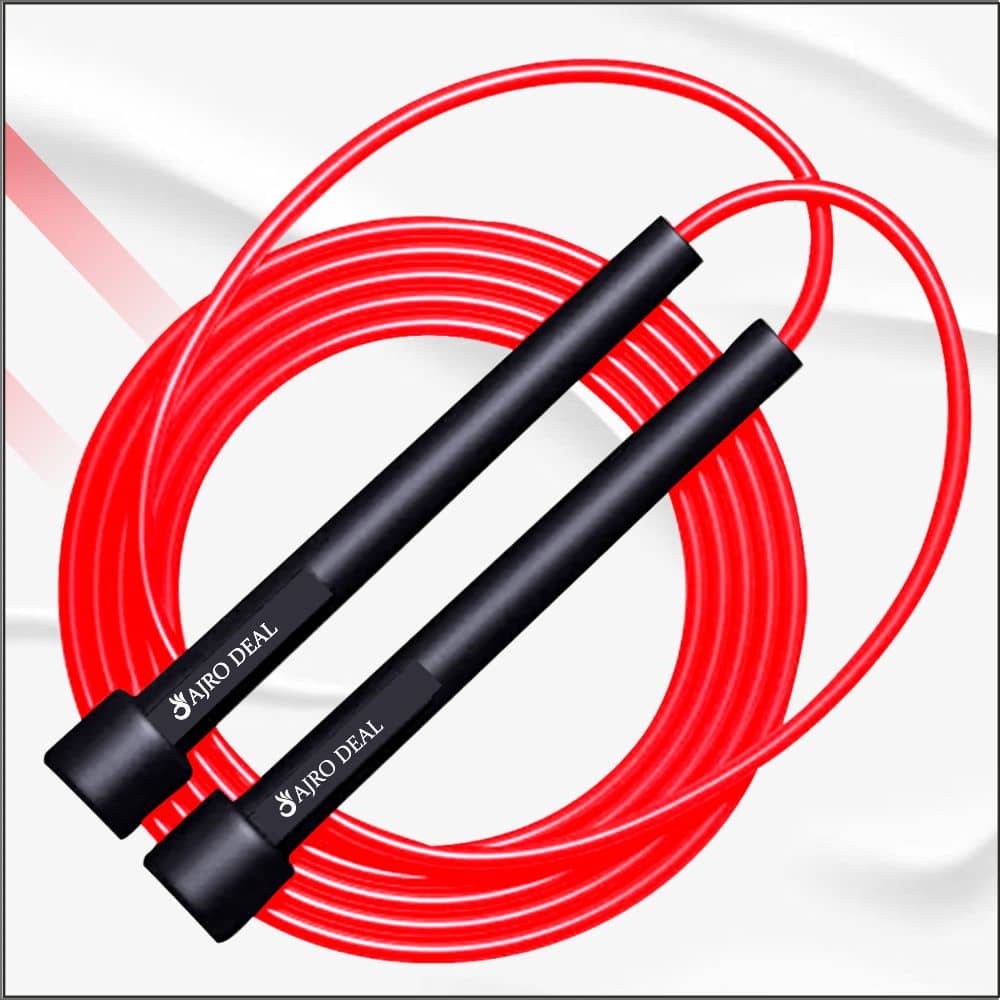 AJRO DEAL Black Skipping Rope ( Pack of 1 ) - Sports and Fitness Equipment | Buy online on ZillyBuy