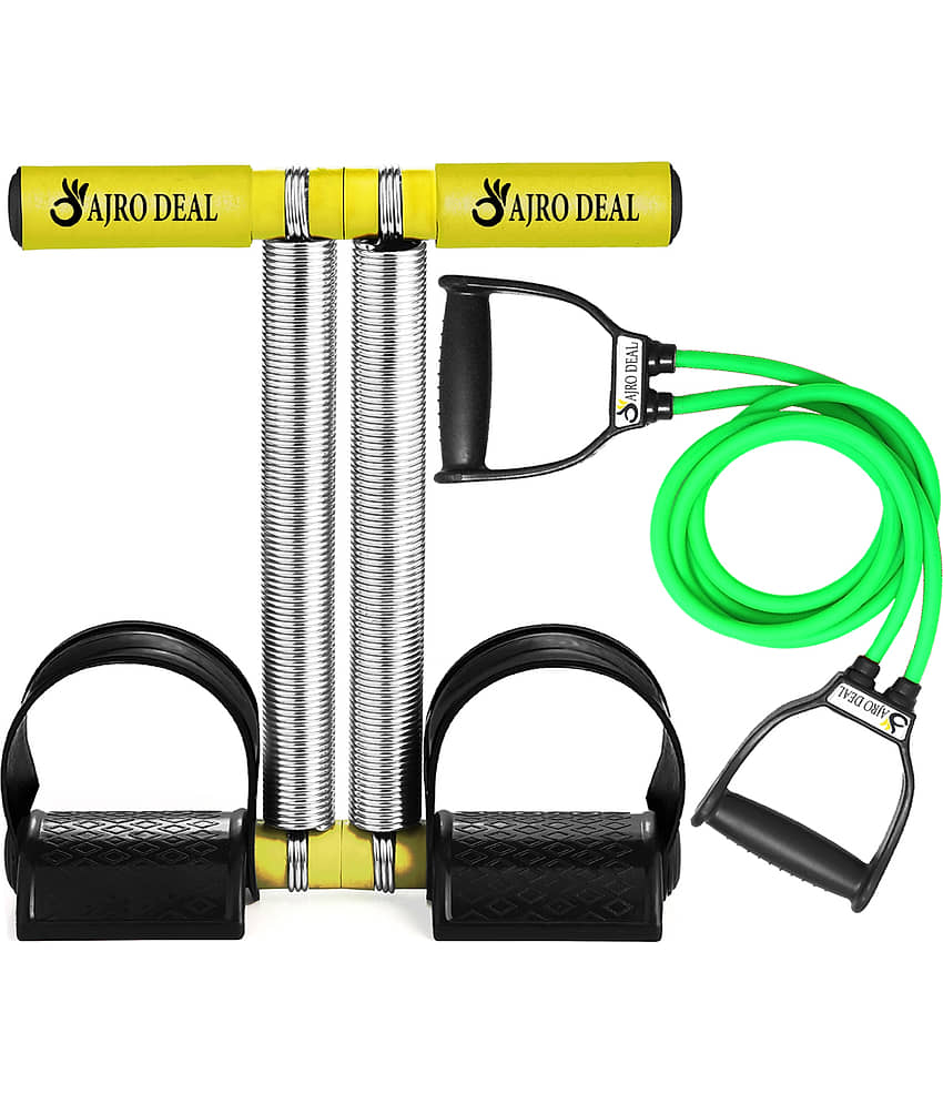 Fitness Combo Double Spring Tummy Trimmer With Heavy Toning Tube for Workout Ab Exerciser - Sports and Fitness Equipment | Buy online on ZillyBuy