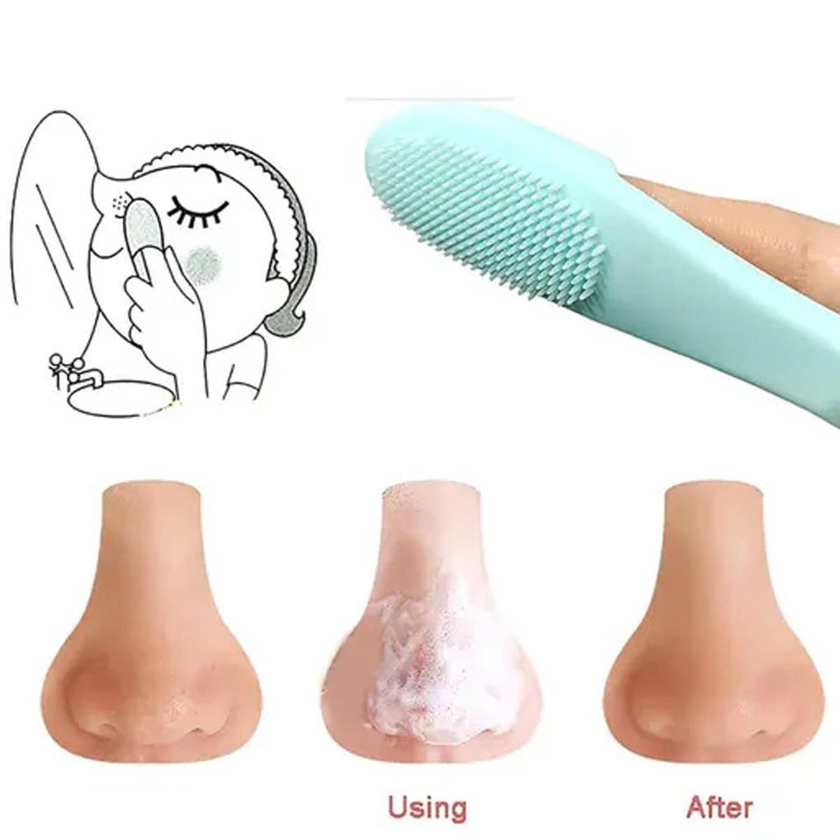 Generic Finger Scrubber Tool Facial Skin Cleaner Foundation Brush 1 Pcs 20 g Generic Finger Scrubber Tool Facial Skin Cleaner Foundation Brush 1 Pcs 20 g