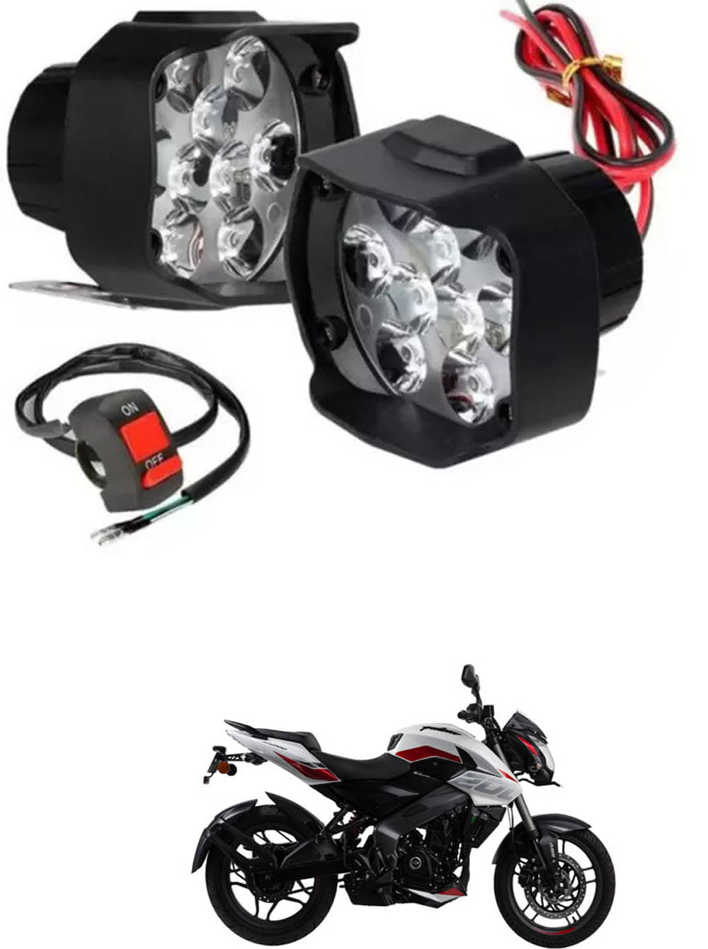Genric Fog Light For Bajaj ( Pack of 2 ) Genric Fog Light For Bajaj ( Pack of 2 )