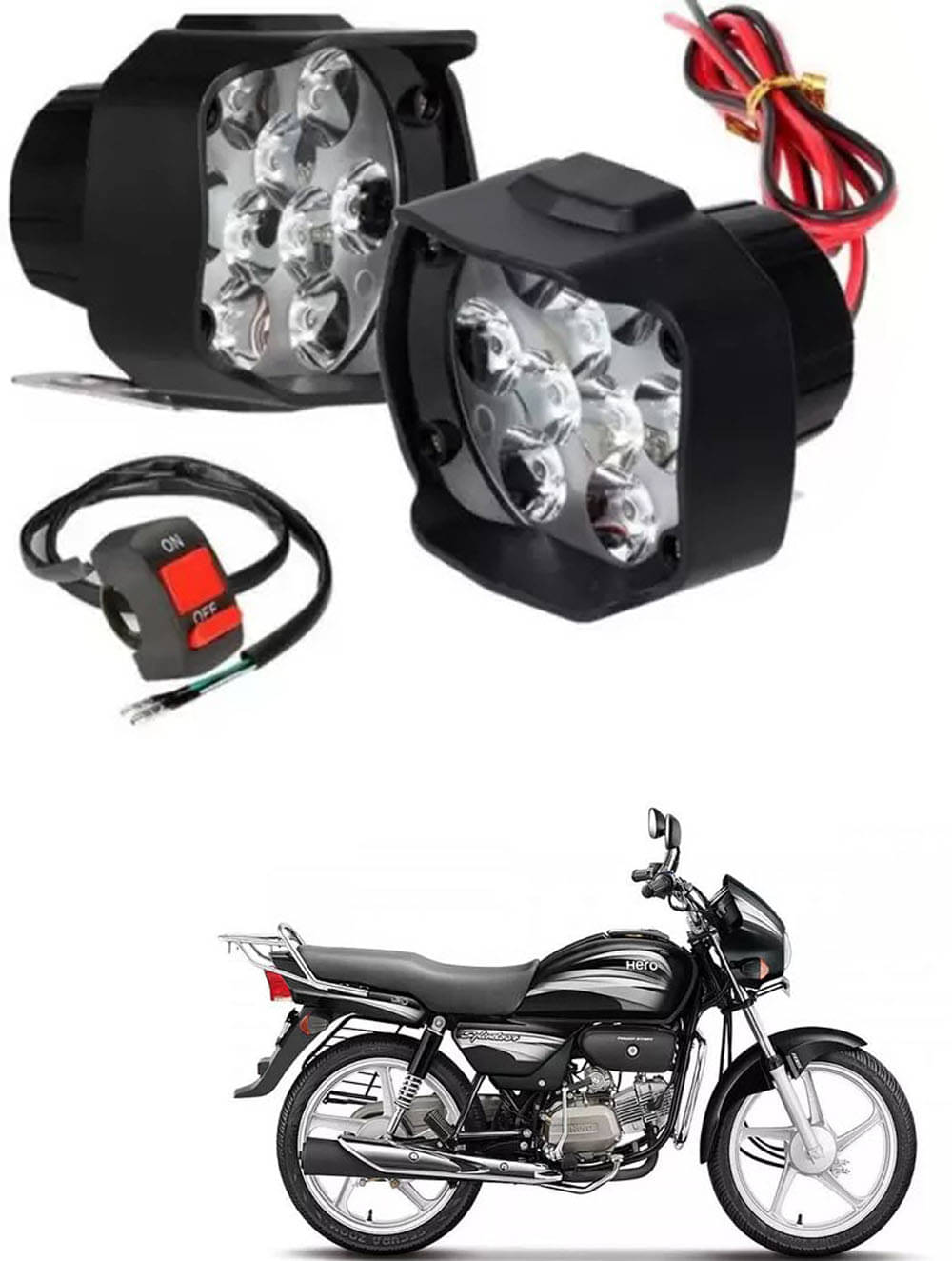     			Genric Fog Light For Hero ( Pack of 2 )
