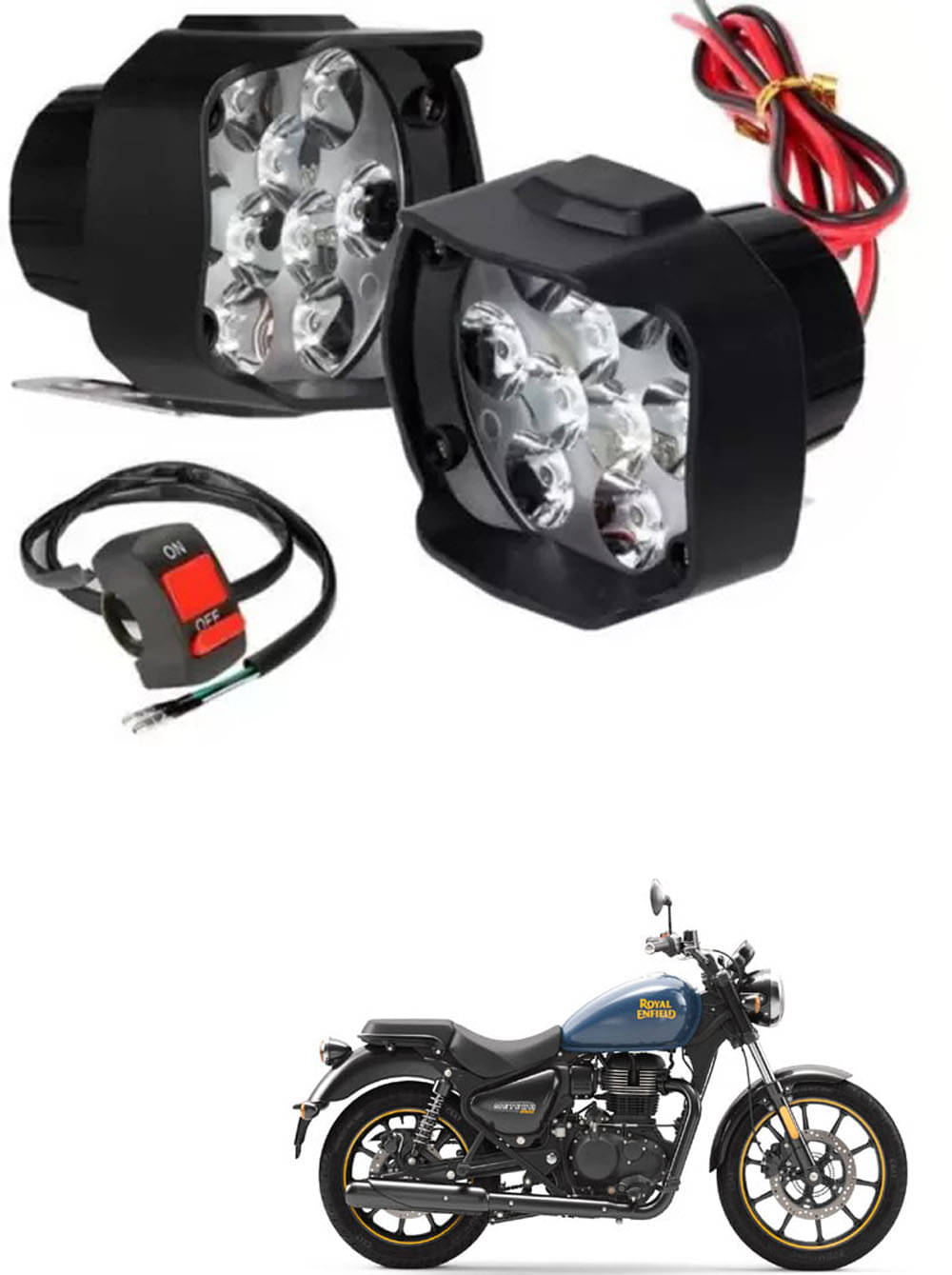 Genric Fog Light For Royal Enfield ( Pack of 2 ) Genric Fog Light For Royal Enfield ( Pack of 2 )