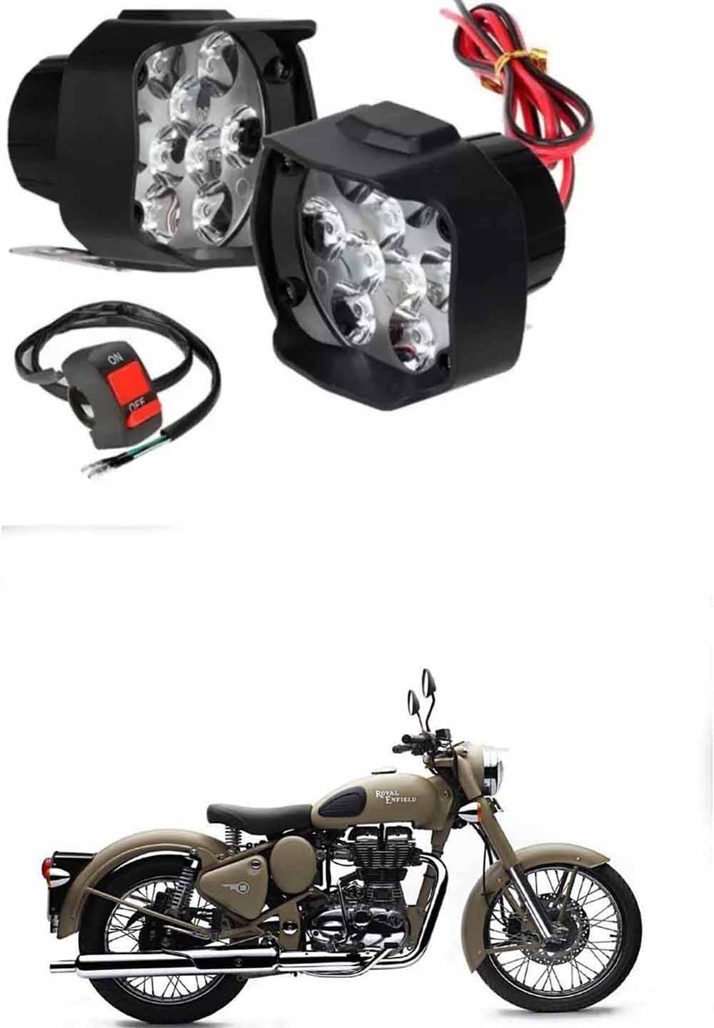     			Genric Fog Light For Royal Enfield ( Pack of 2 )
