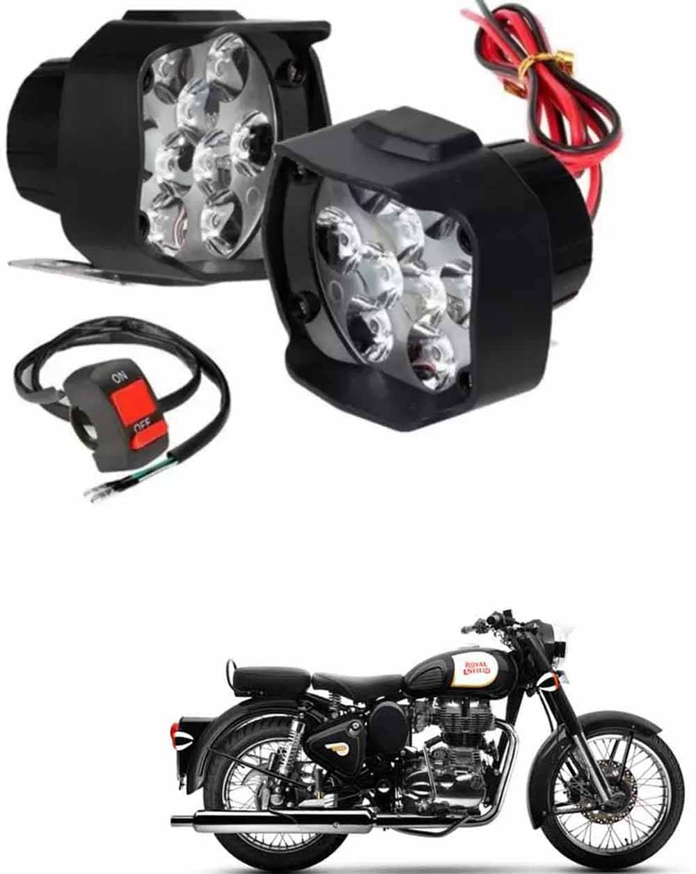 Genric Fog Light For Royal Enfield ( Pack of 2 ) Genric Fog Light For Royal Enfield ( Pack of 2 )