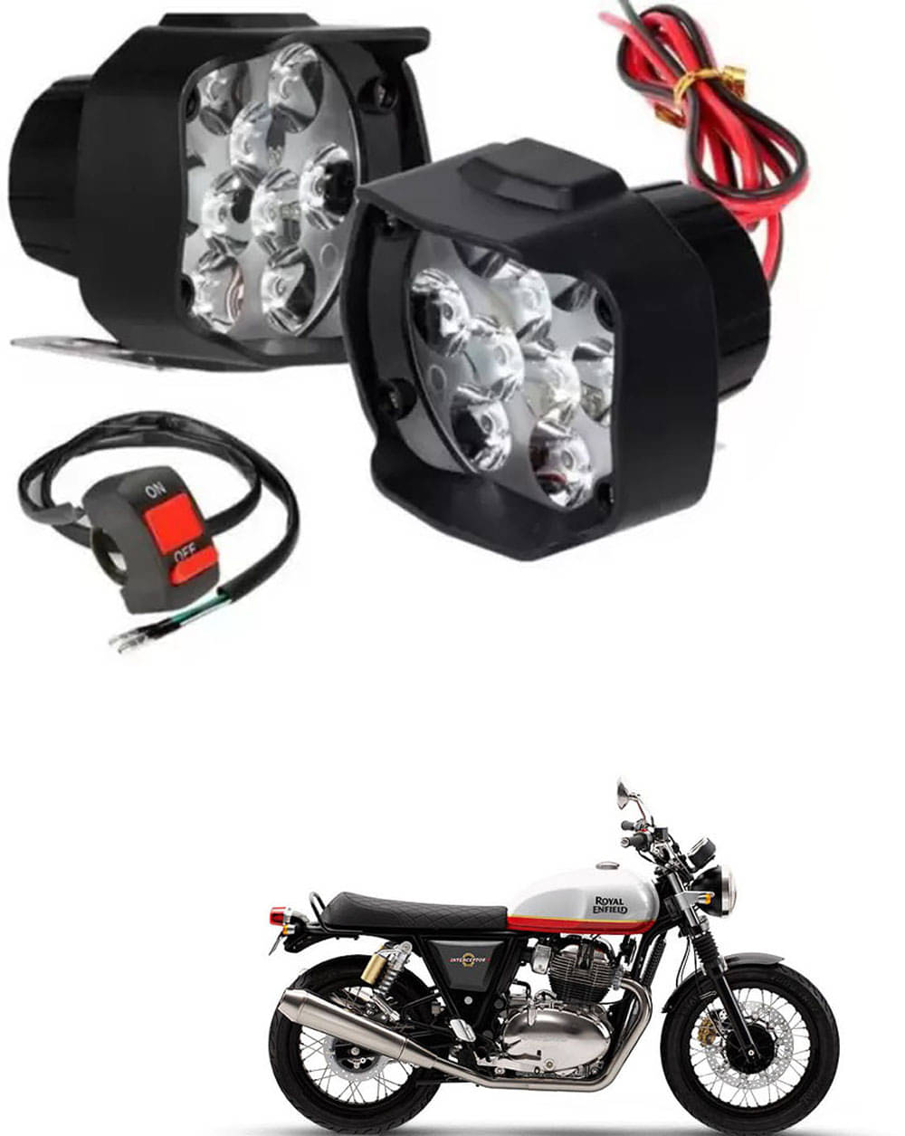 Genric Fog Light For Royal Enfield ( Pack of 2 ) Genric Fog Light For Royal Enfield ( Pack of 2 )