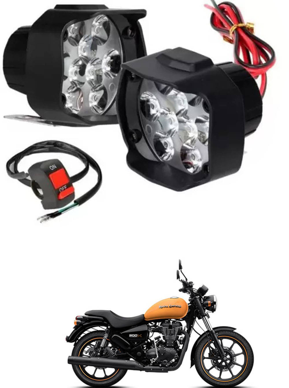 Genric Fog Light For Royal Enfield ( Pack of 2 ) Genric Fog Light For Royal Enfield ( Pack of 2 )