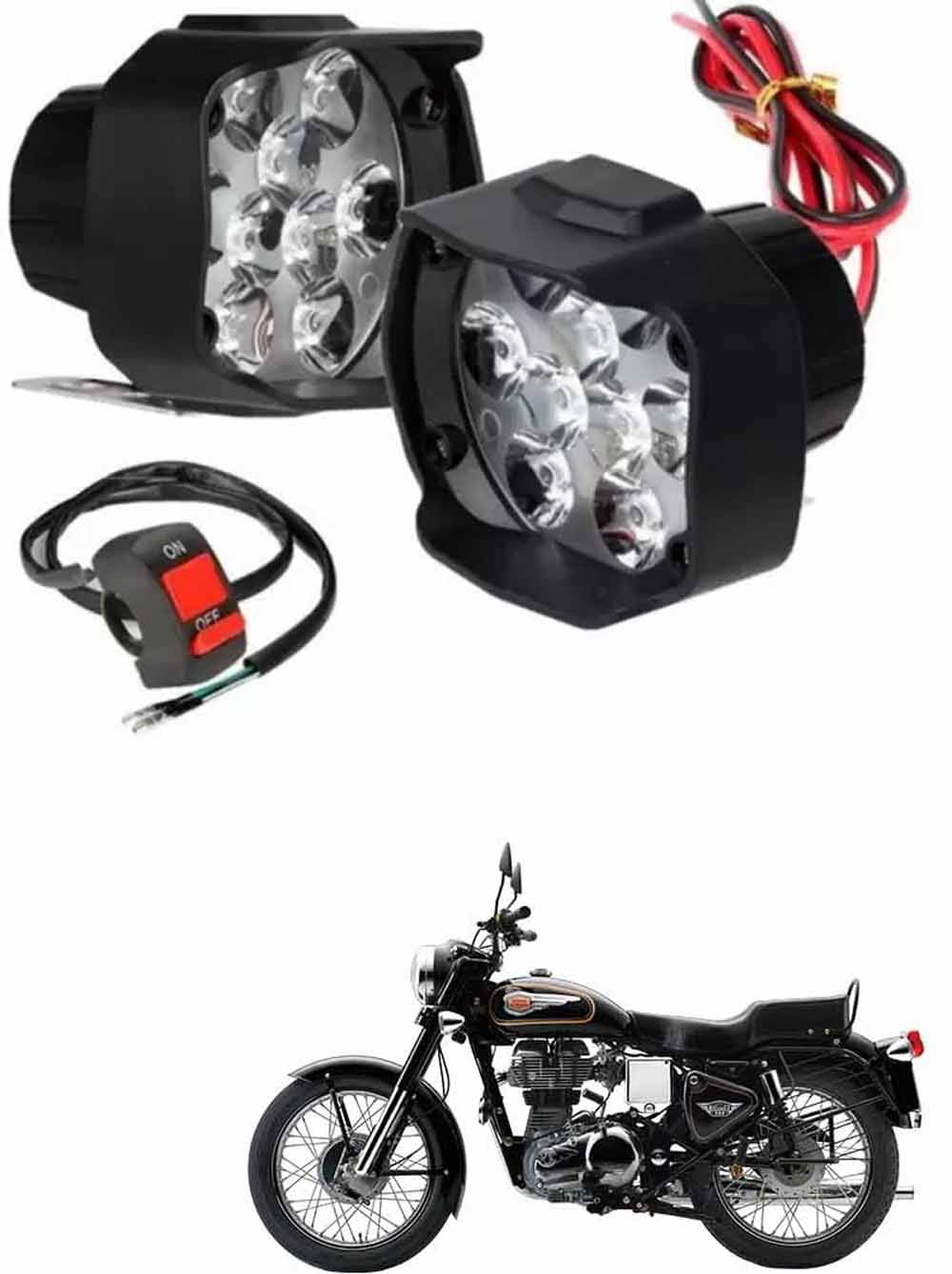     			Genric Fog Light For Royal Enfield ( Pack of 2 )