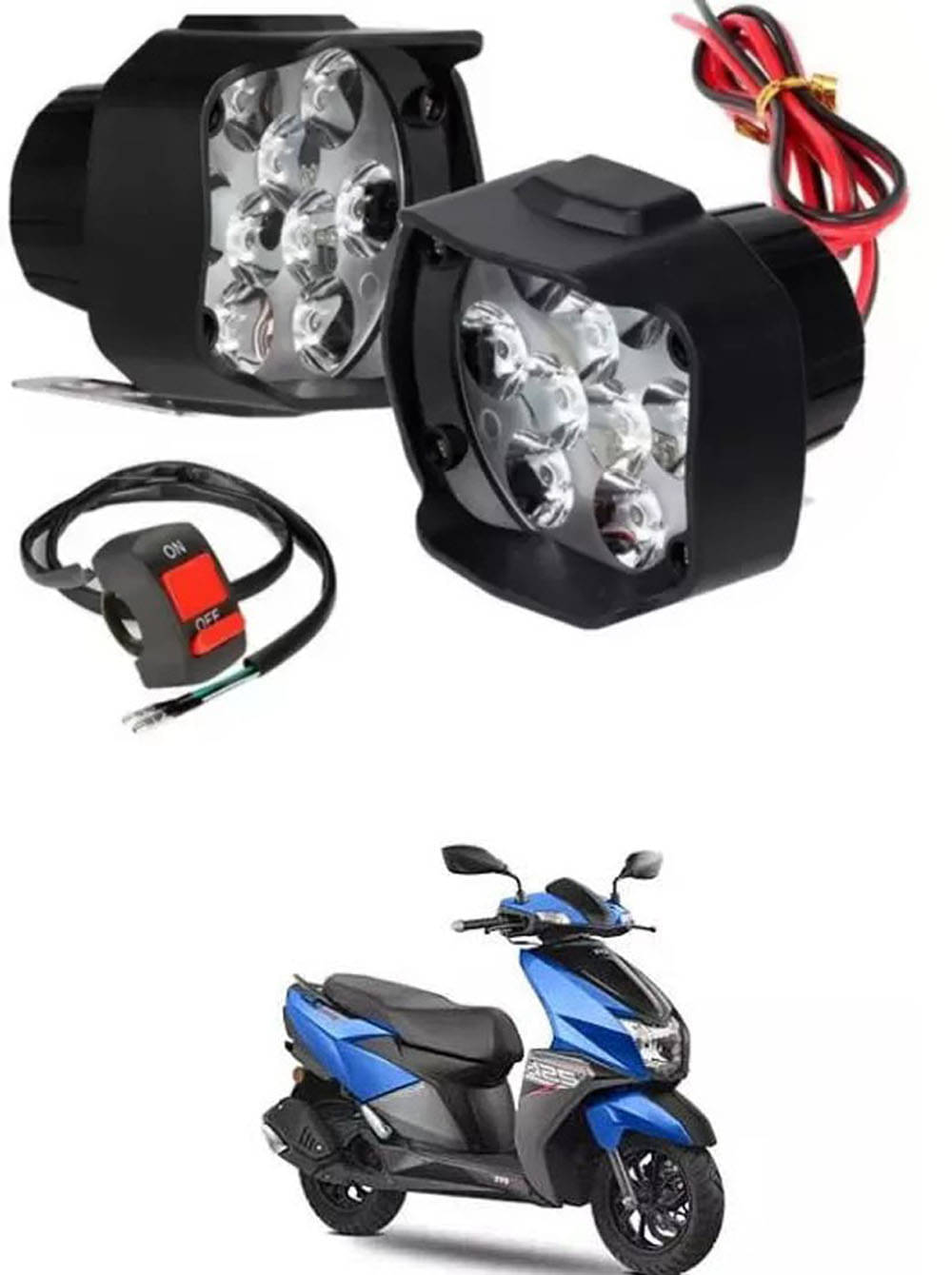     			Genric Fog Light For TVS ( Pack of 2 )