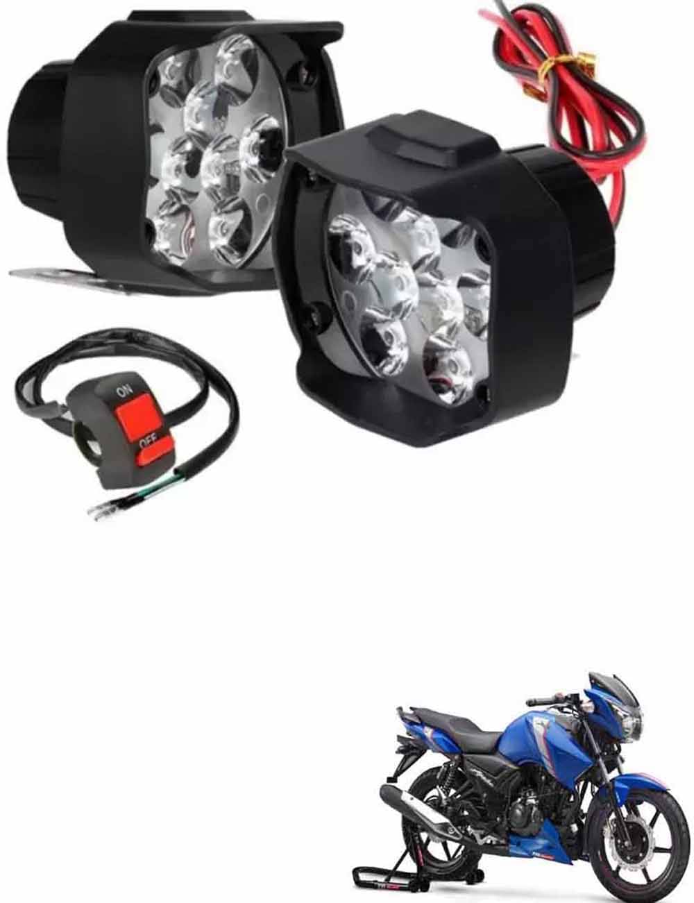 Genric Fog Light For TVS ( Pack of 2 )     			Genric Fog Light For TVS ( Pack of 2 )