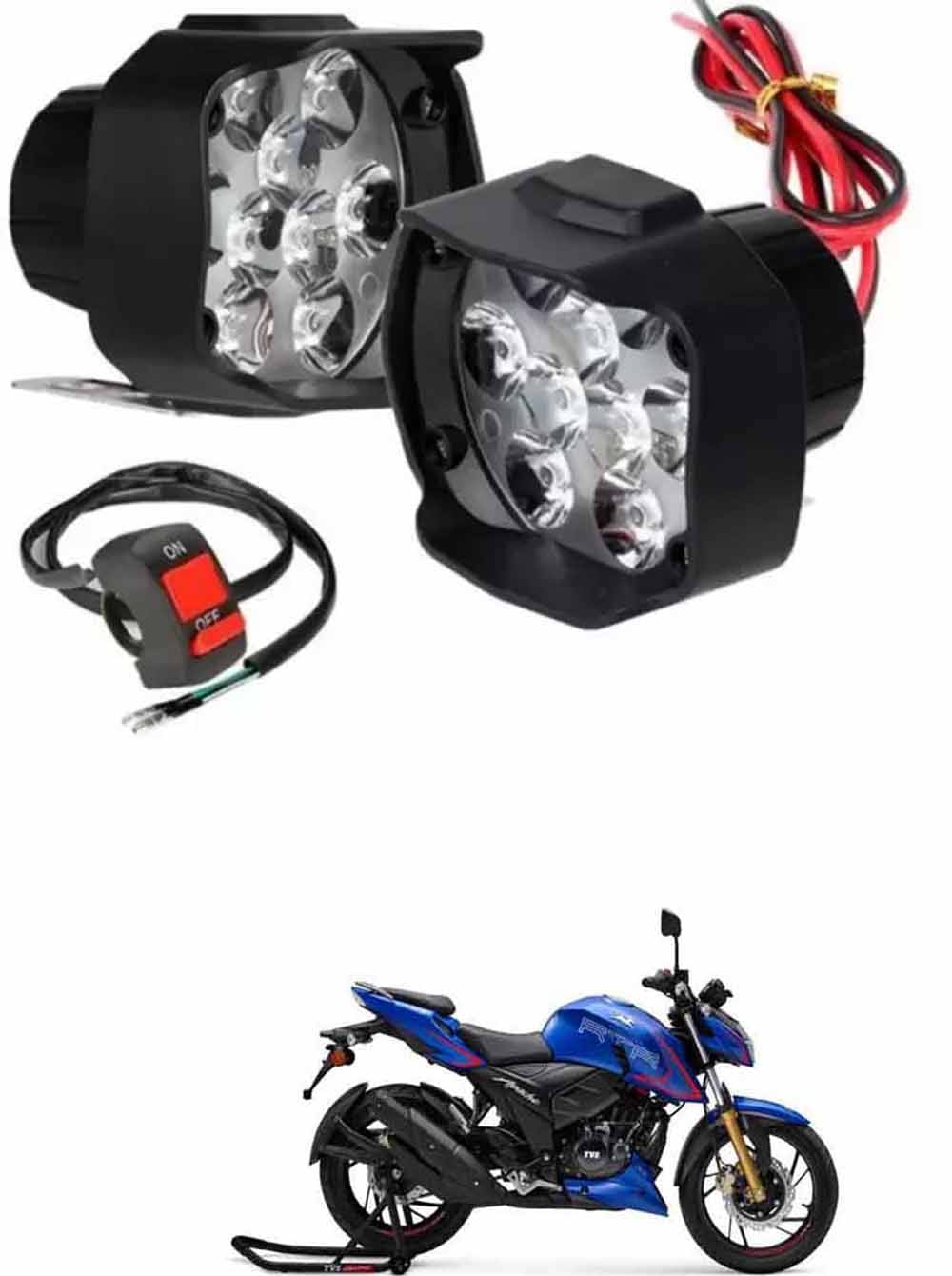 Genric Fog Light For TVS ( Pack of 2 ) Genric Fog Light For TVS ( Pack of 2 )