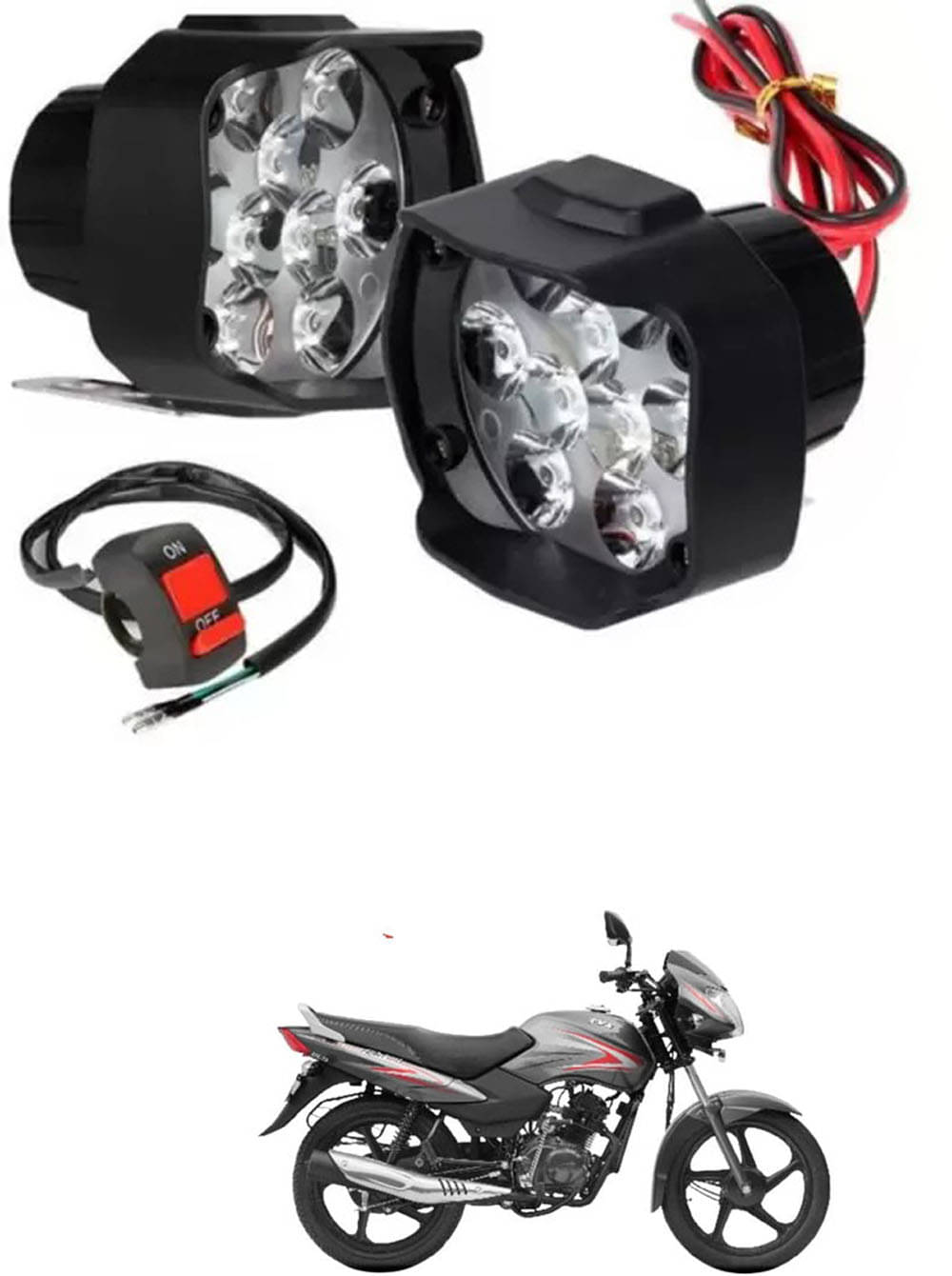 Genric Fog Light For TVS ( Pack of 2 )     			Genric Fog Light For TVS ( Pack of 2 )