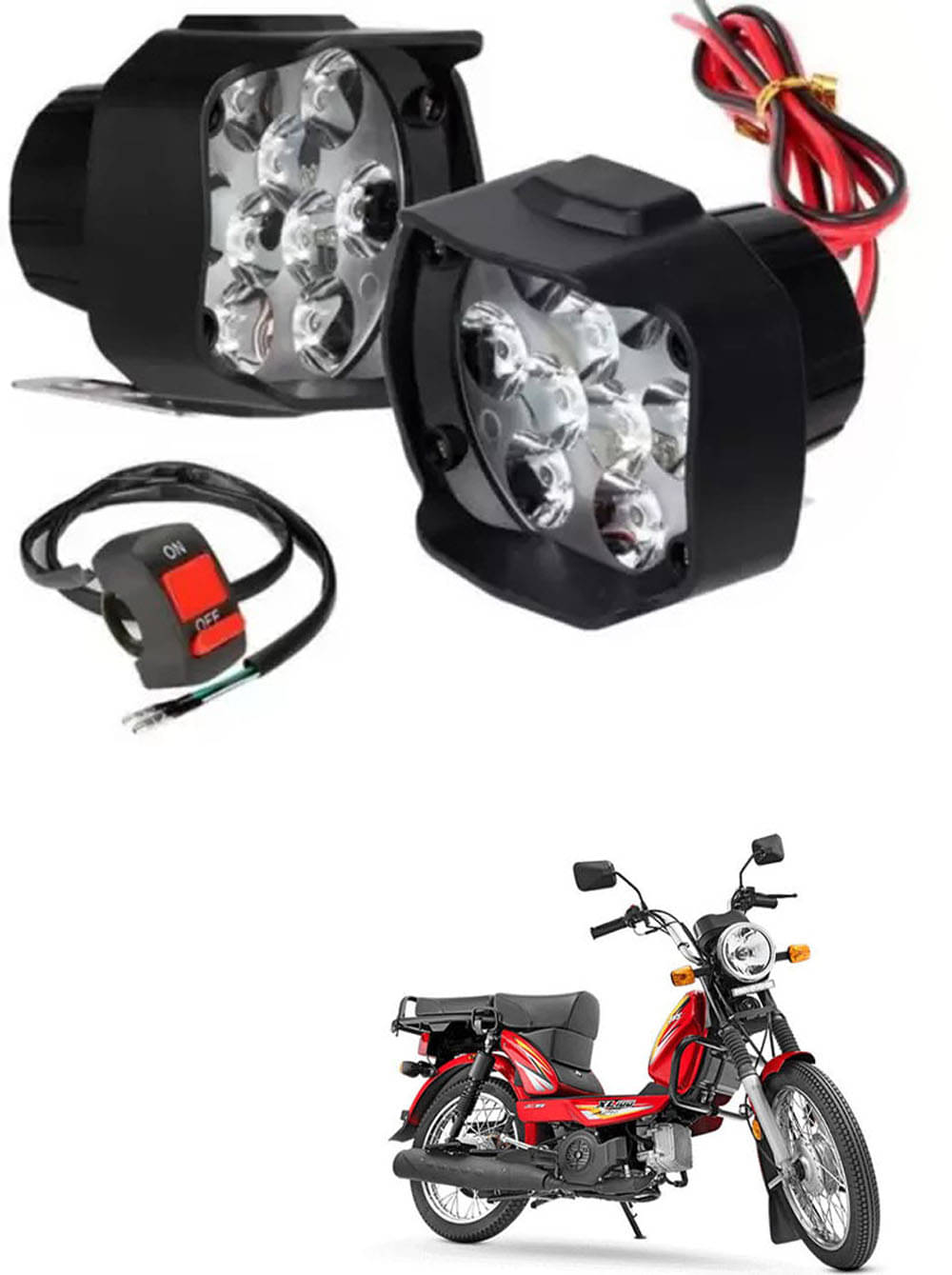 Genric Fog Light For TVS ( Pack of 2 ) Genric Fog Light For TVS ( Pack of 2 )