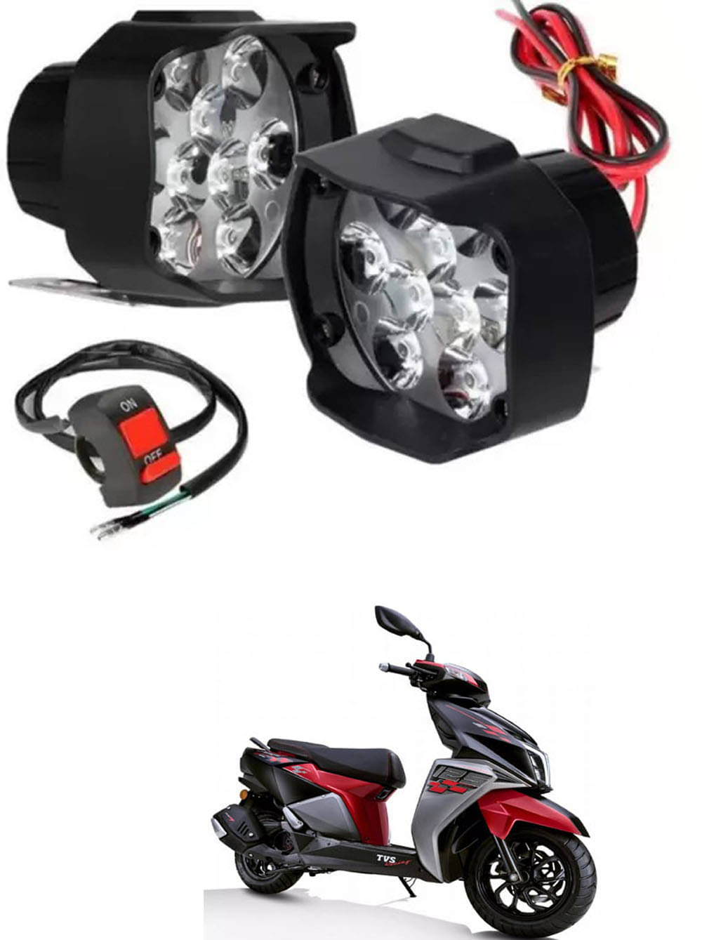 Genric Fog Light For TVS ( Pack of 2 ) Genric Fog Light For TVS ( Pack of 2 )