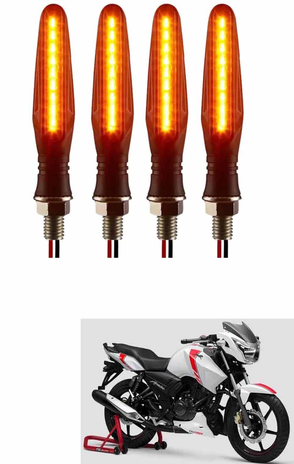Genric Indicator Light For TVS ( Pack of 4 ) Genric Indicator Light For TVS ( Pack of 4 )
