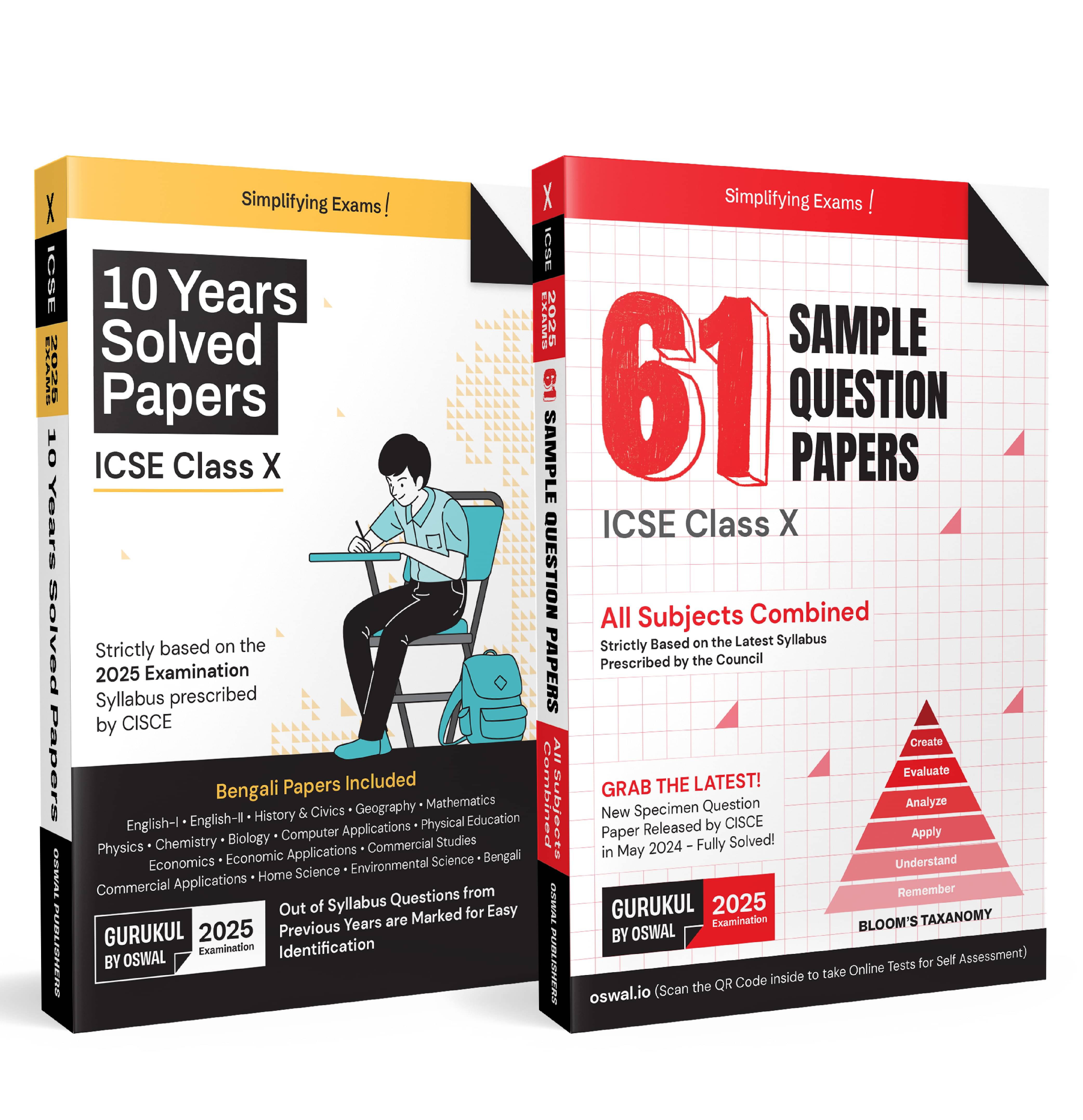 Gurukul By Oswal ICSE 61 Sample Question Papers and 10 Years Solved Papers Bundle for Class 10 Exam 2025 (Set of 2) : All Subjects, Latest Syllabus 20 Gurukul By Oswal ICSE 61 Sample Question Papers and 10 Years Solved Papers Bundle for Class 10 Exam 2025 (Set of 2) : All Subjects, Latest Syllabus 20