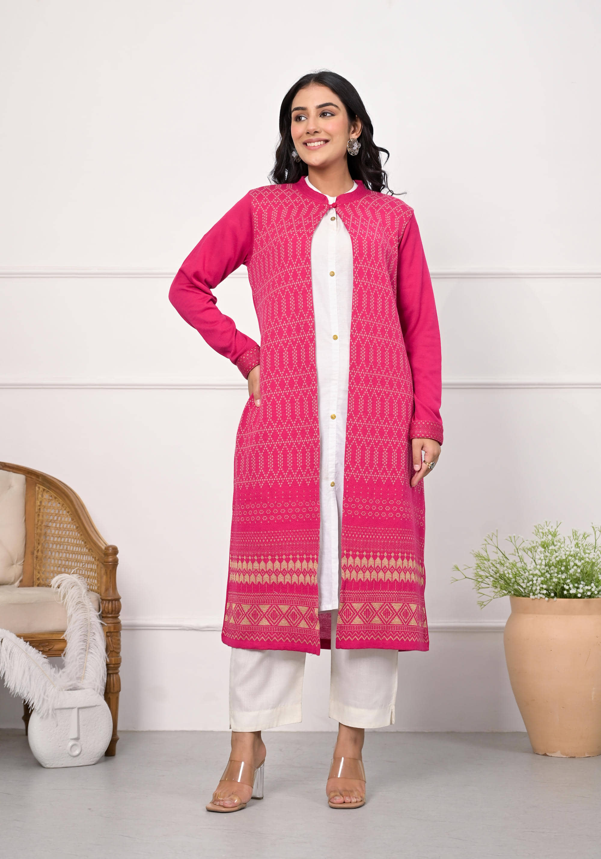 Juniper Women Regular Jacket ( Pink ) - Jackets & Coats | Buy online on ZillyBuy