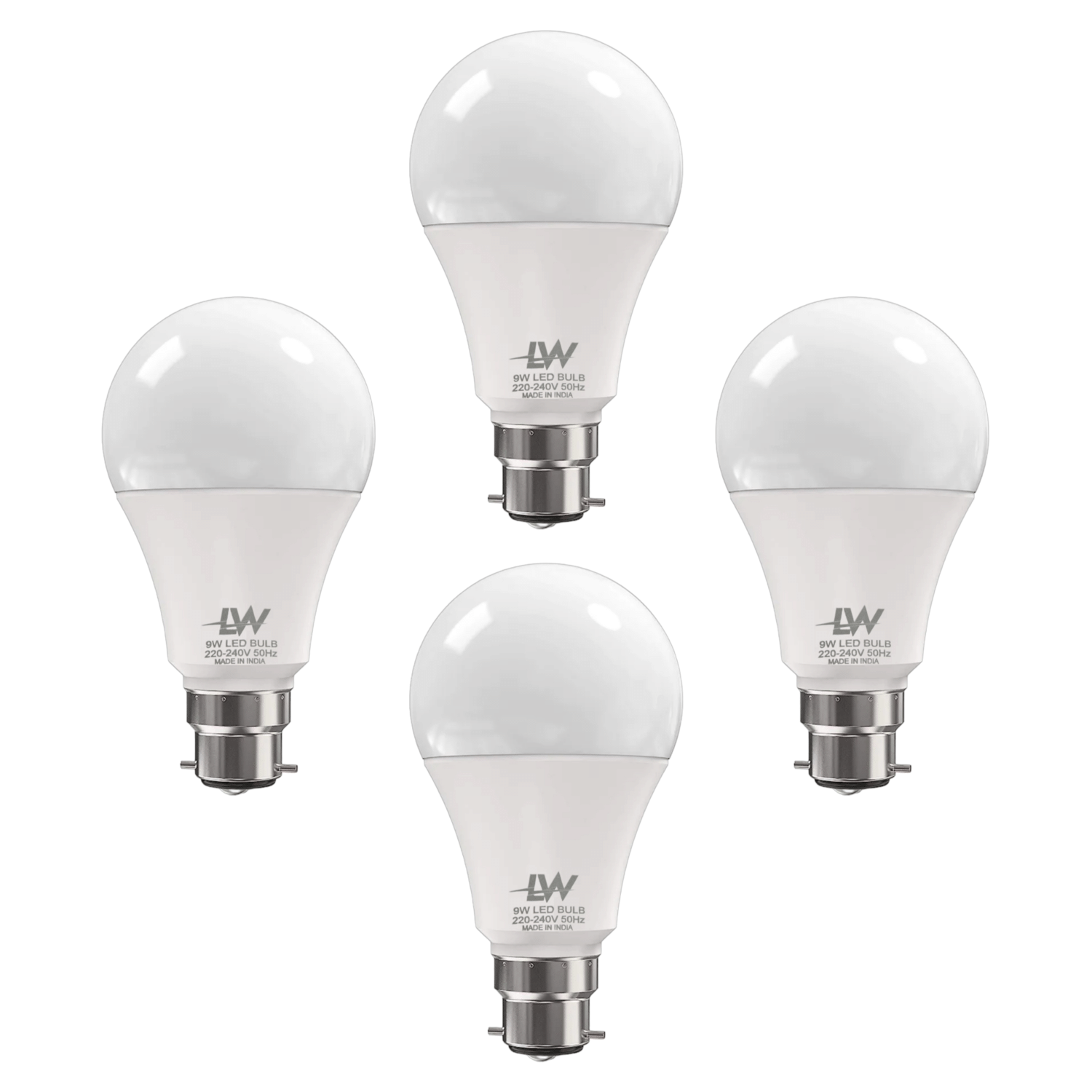     			LAZYWINDOW 9W Cool Day Light LED Bulb ( Pack of 4 )