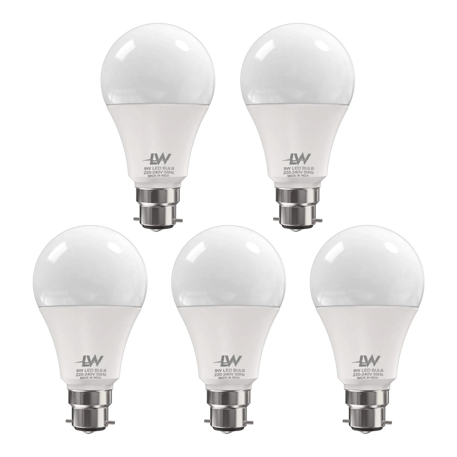 LAZYWINDOW 9W Cool Day Light LED Bulb ( Pack of 5 ) LAZYWINDOW 9W Cool Day Light LED Bulb ( Pack of 5 )