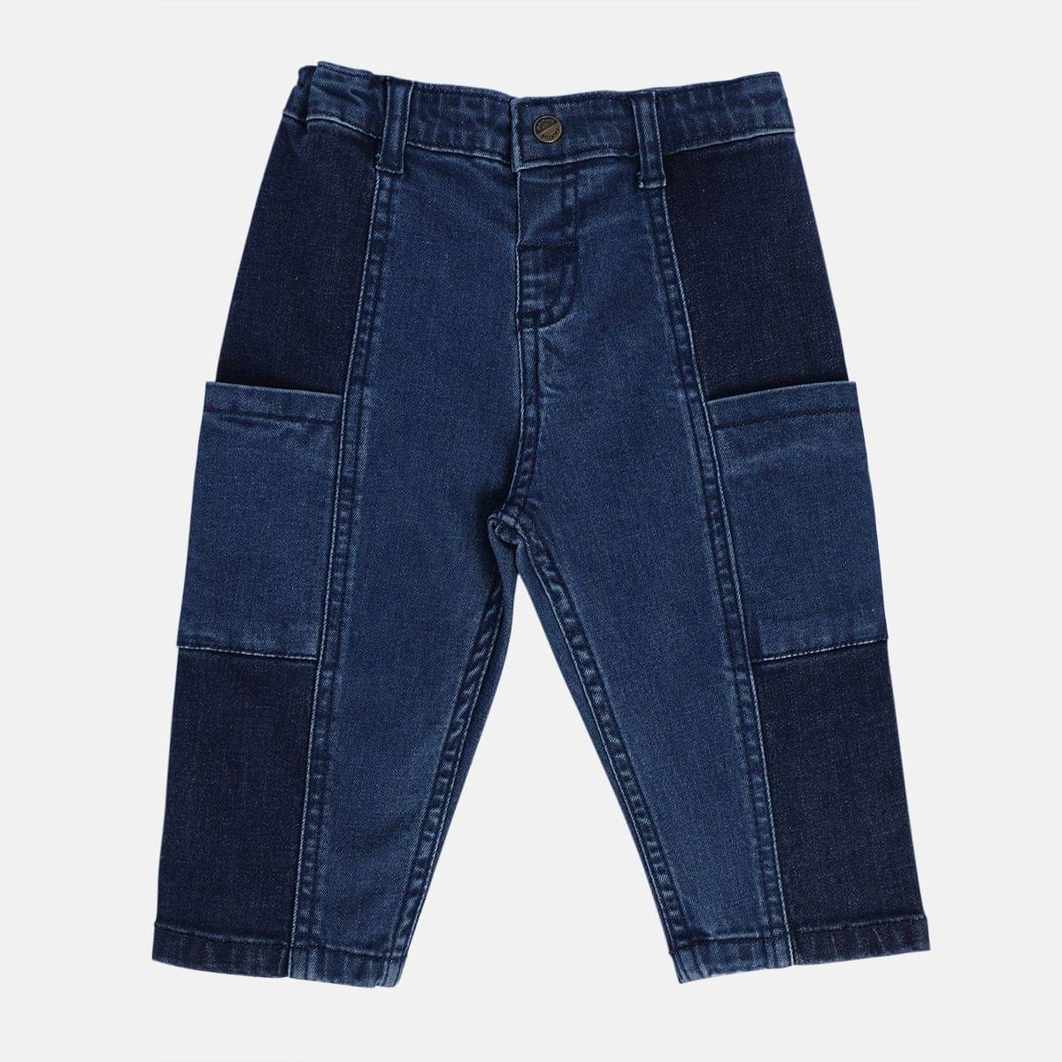     			Miniklub Baby Boys  Full Length Woven Denim Pant (Blue Color)