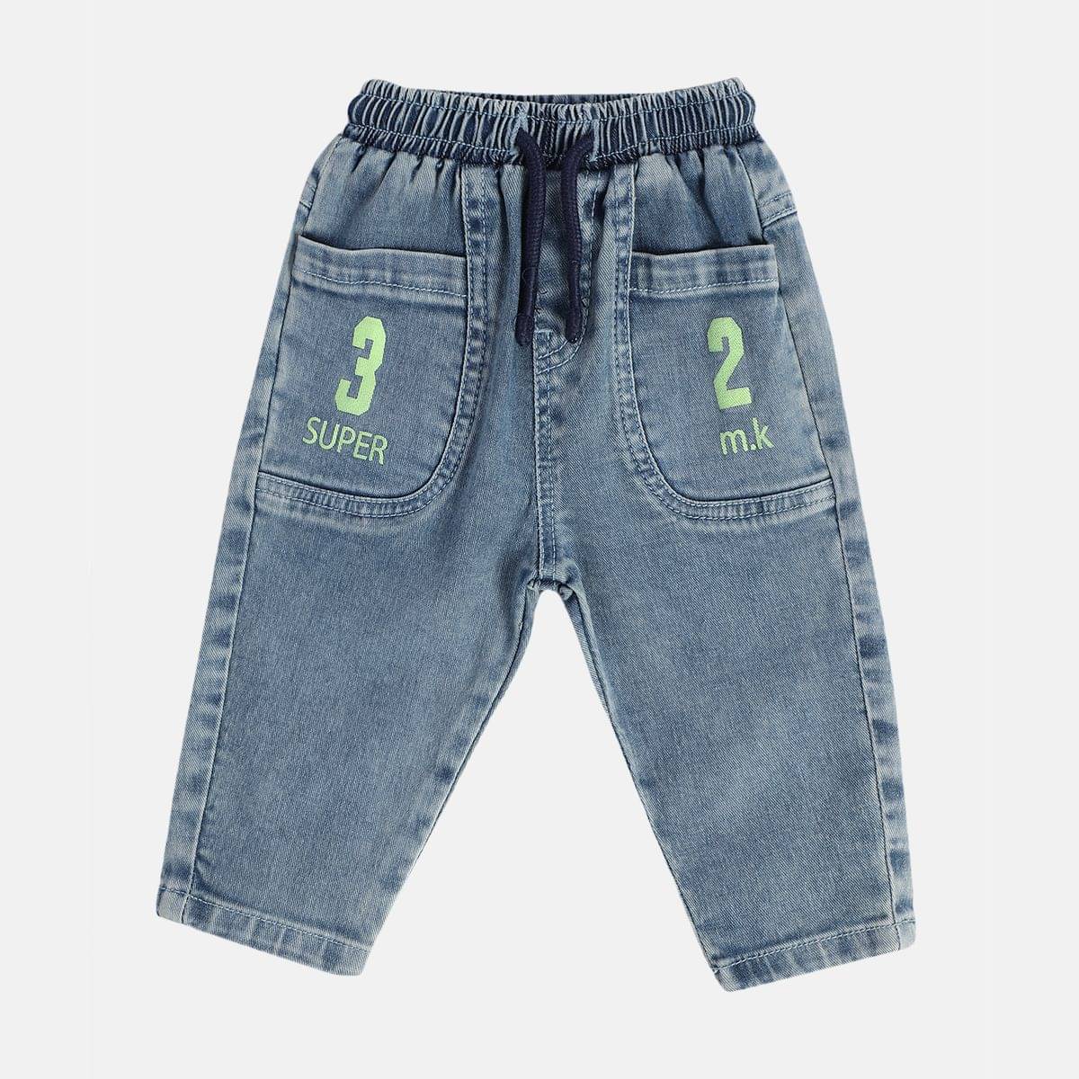     			MINI KLUB Baby Boys 100% Cotton Trousers ( Blue )